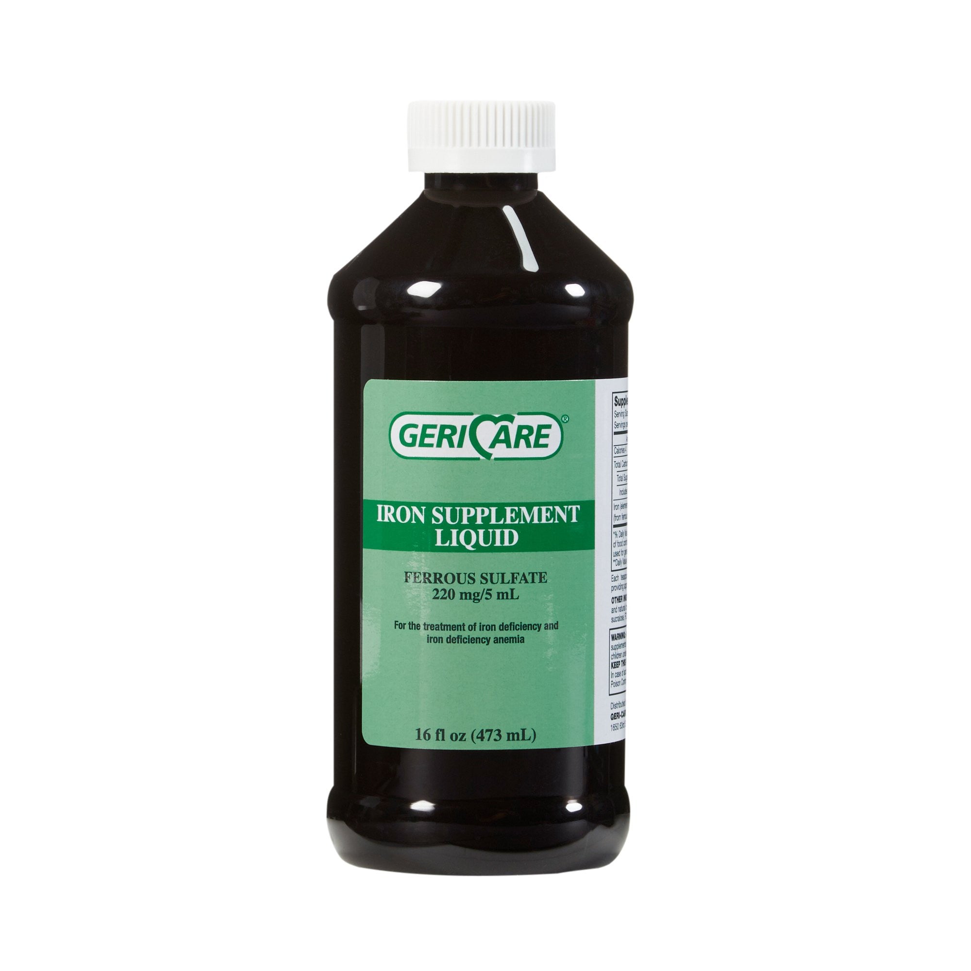 634157 - Geri-Care - Geri-Care Iron 220 mg Strength Liquid 16 oz. Q701-16-GCP Case of 12, (CS)