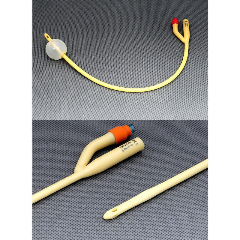 634909 - AMSure - Foley Catheter AMSure 2-Way Standard Tip 5 cc Balloon 24 Fr. Silicone Coated Latex AS41024 Pack of 1, (EA)