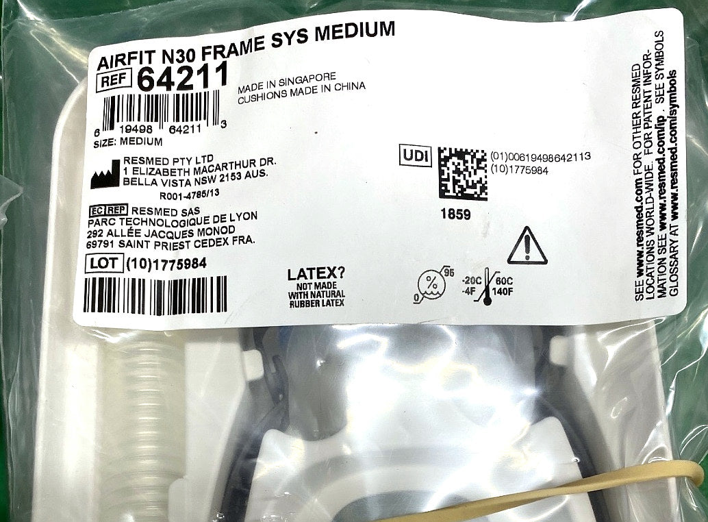 64211 - RESMED - AIRFIT N30 FRAME SYS MEDIUM, (EA/1)
