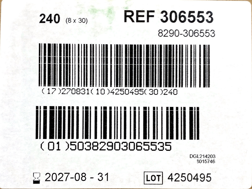 306553 - BD - SYRINGE 10ML REG PR SALINE FILL SPKG, (CS/240)