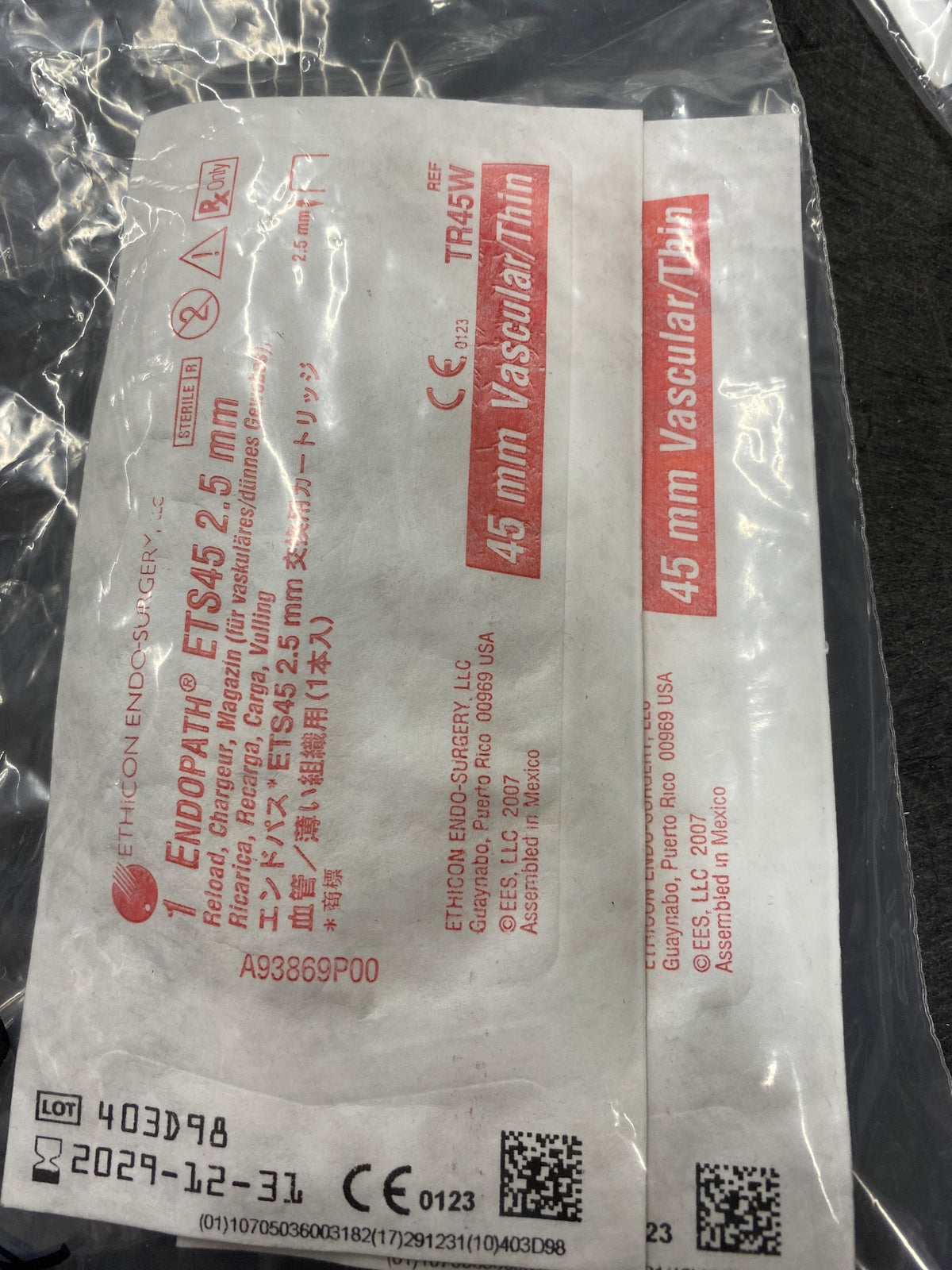 TR45W - ETHICON - Endopath ETS Articulating Linear Cutter Reload, 45 mm, (EA/1)