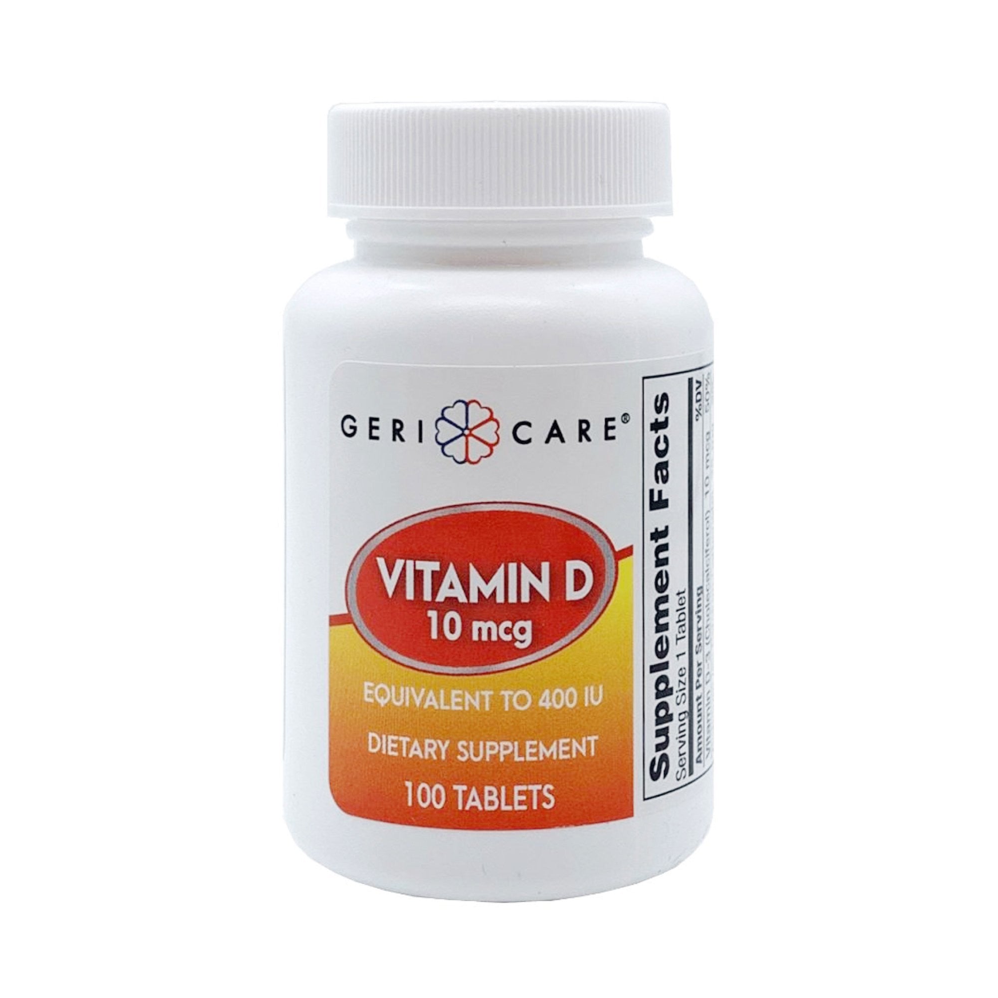 682942 - Geri-Care - Geri-Care Vitamin D3 400 IU Strength Tablet 874-01-GCP Case of 12, (CS)