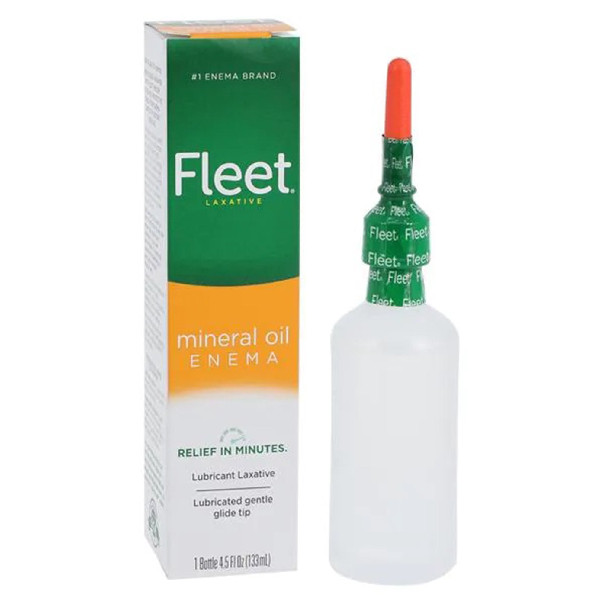 694124 - Fleet - Enema Fleet 4.5 oz. 100% Strength Mineral Oil USP Pack of 1, (EA)