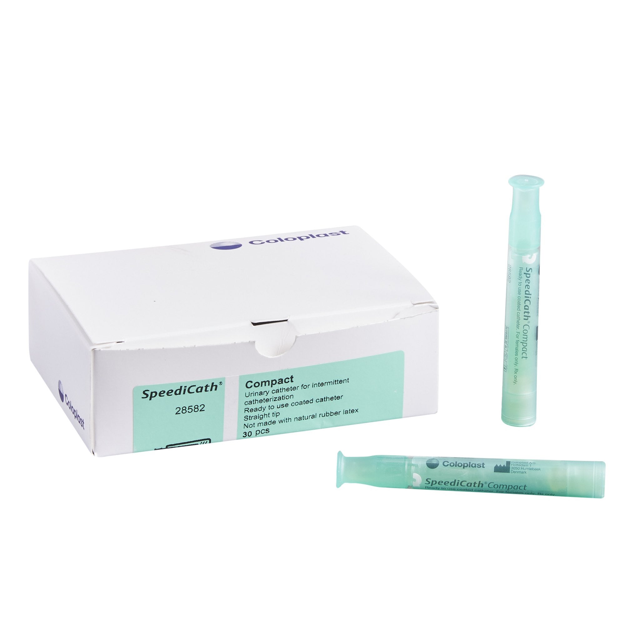 696456 - Coloplast - Urethral Catheter SpeediCath Compact Nelaton Tip Polyurethane 12 Fr. 2.75 in, 28582 Box of 30, (BX)