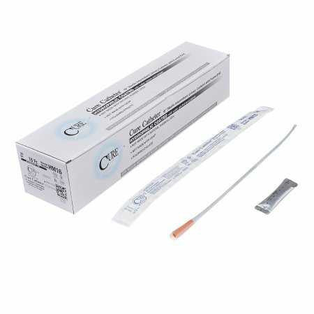 883233 - Cure - Urethral Catheter Cure Catheter Straight Tip Hydrophilic Coated Plastic 16 Fr. 16 in, HM16 Pack of 1, (EA)
