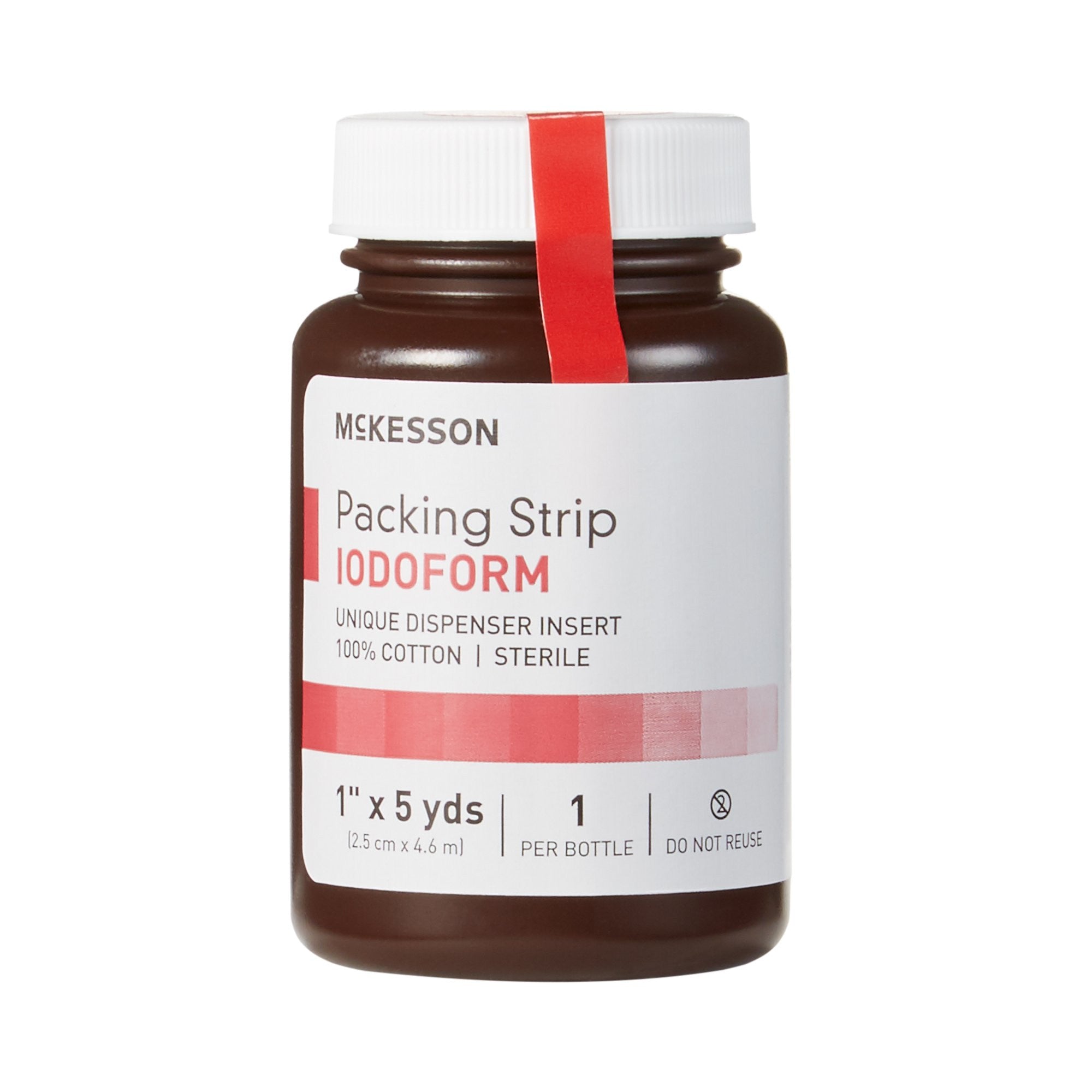 470442 - McKesson - McKesson Wound Packing Strip Iodoform 1 Inch X 5 Yard Sterile Antiseptic, 61-59345, Case of 12, (CS)