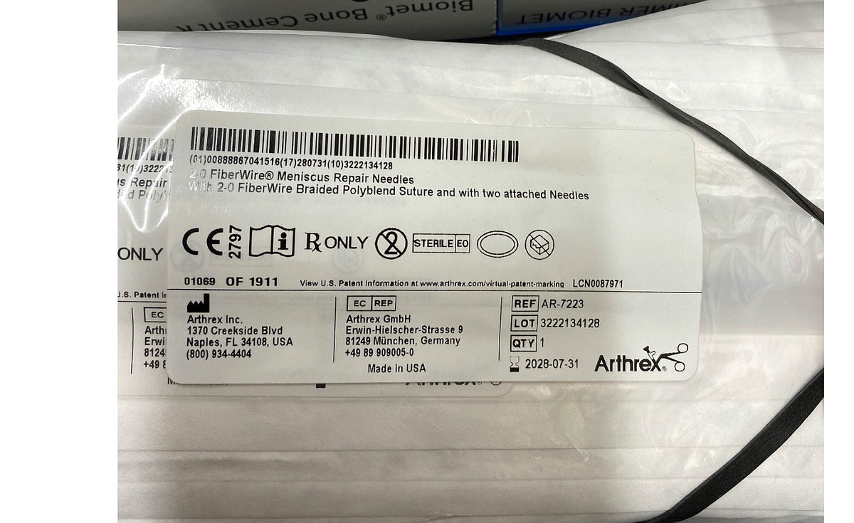 AR-7223 - ARTHREX - 2-0 FIBERWIRE MENISCUS REPAIR NEEDLES, (EA/1)