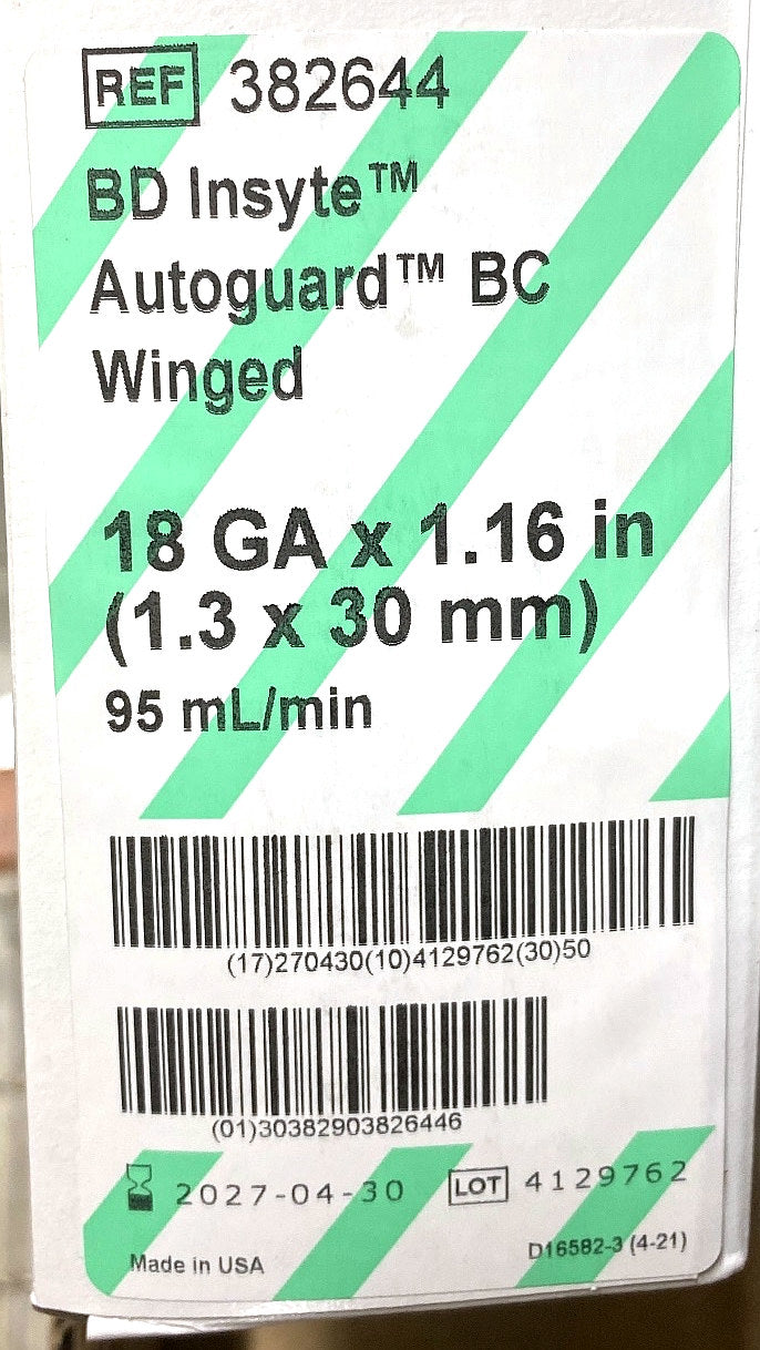 382644 - BD - Shielded IVcatheter whit blood, (BX/50)