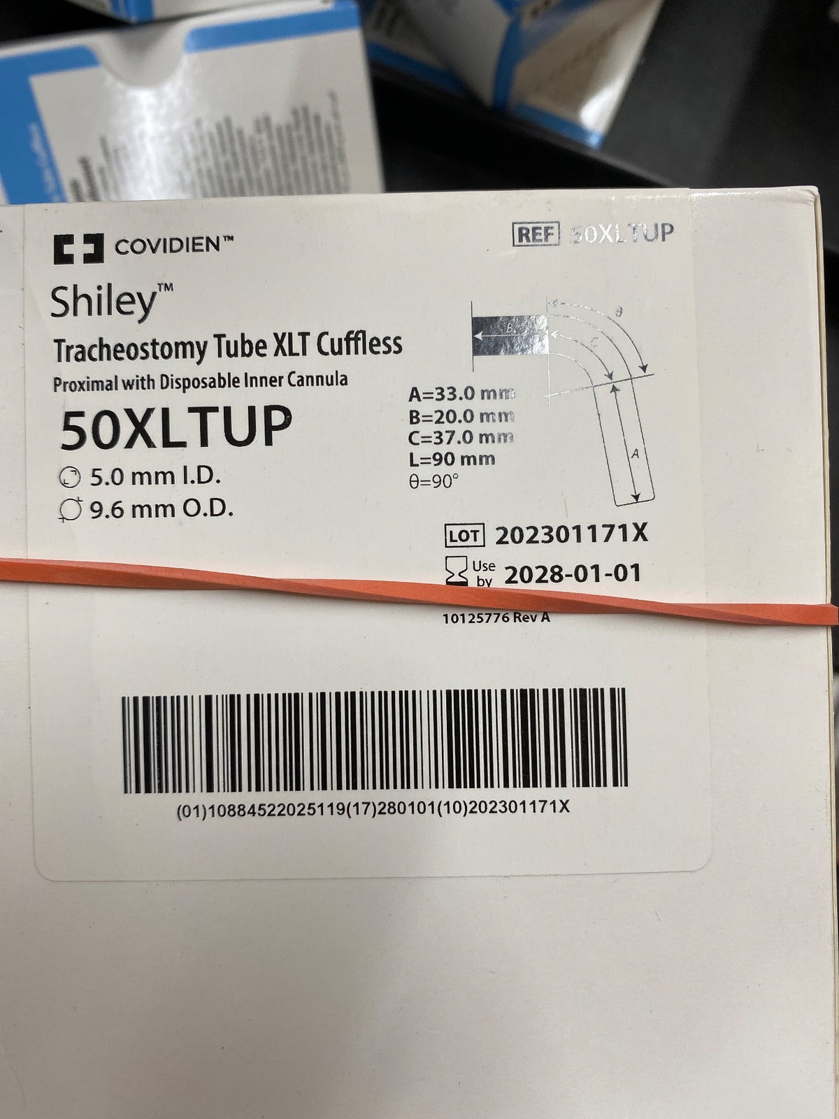 50XLTUP - COVIDIEN - Tracheostomy Tube XLT Cuffless,Proximal with Disposable Inner Cannula, (BX/1)