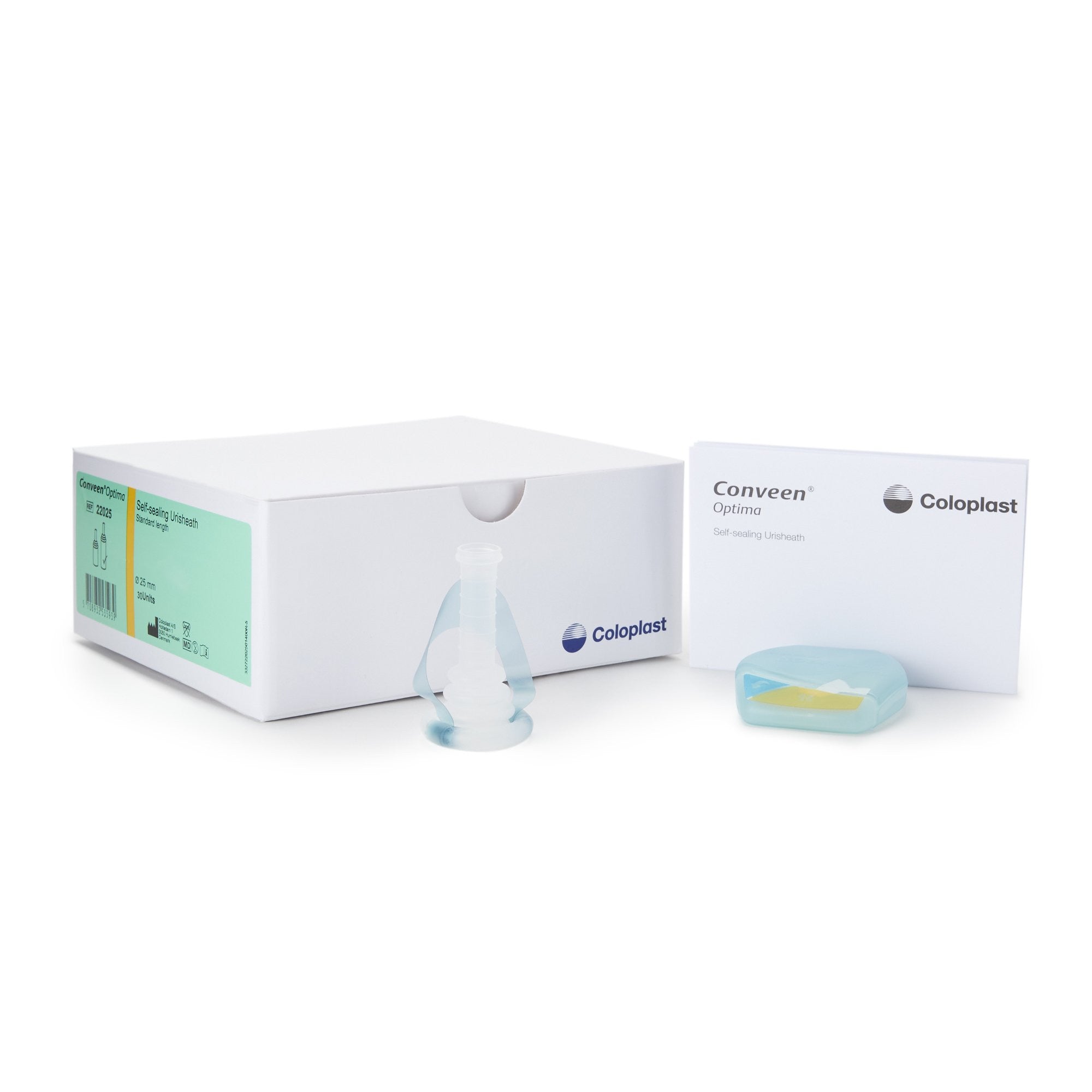 711883 - Coloplast - Male External Catheter Conveen Optima Self-Adhesive Seal PSX Silicone Small 22025 Box of 30, (BX)