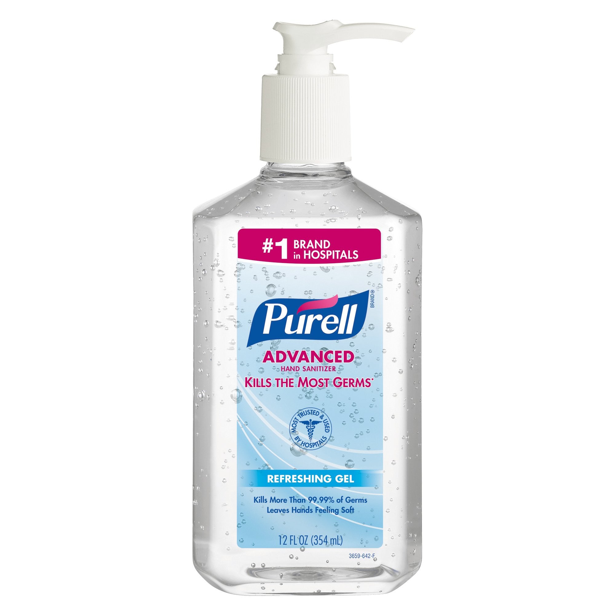 714107 - Purell - Purell Advanced Hand Sanitizer Gel, Ethyl Alcohol 70%, Fruit Scent, 12 oz., Pack of 1, (EA)