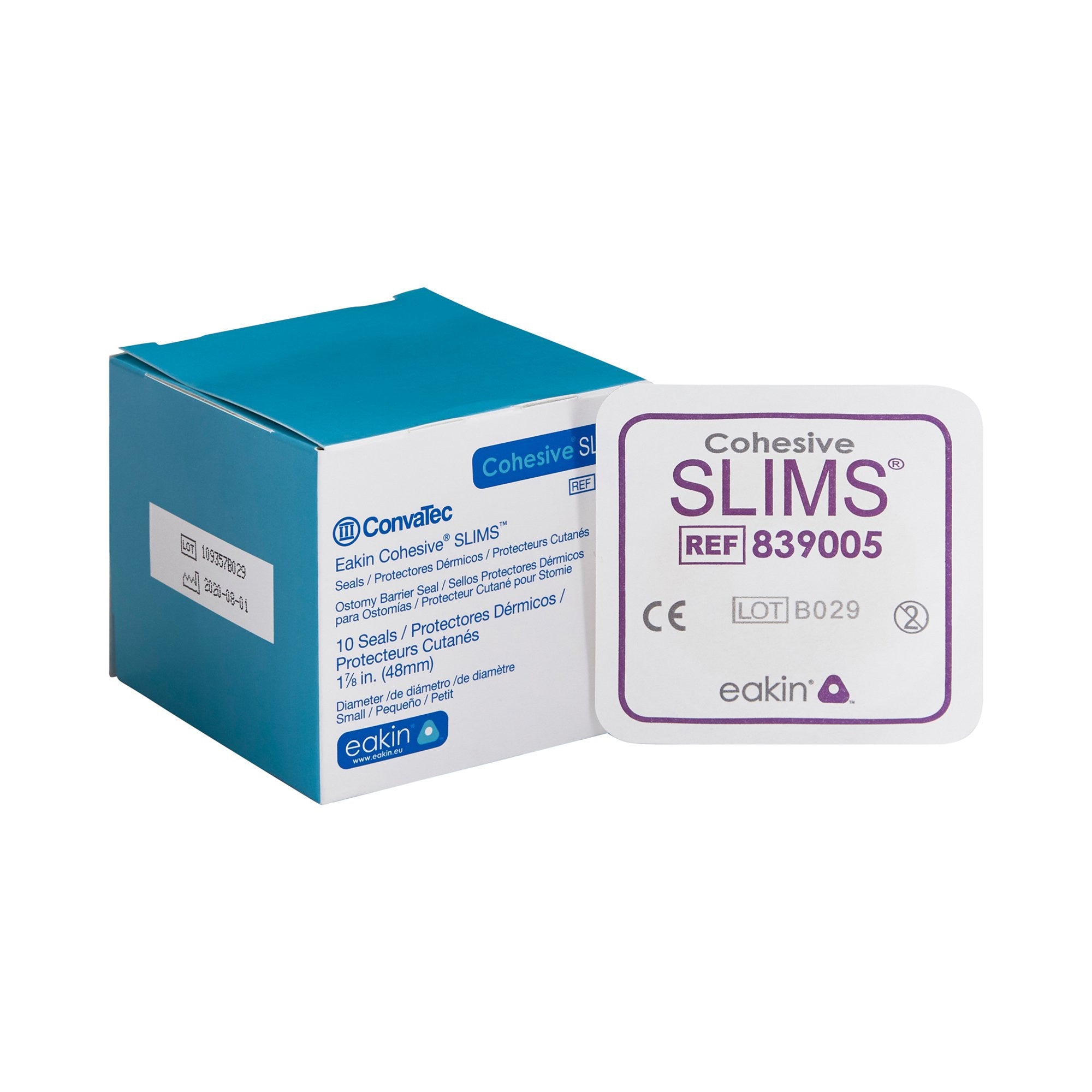 728783 - Eakin - Ostomy Barrier Seal Eakin Cohesive Slim, Outer Diameter 2 Inch, Thickness 1/8 Inch 839005 Pack of 1, (EA)