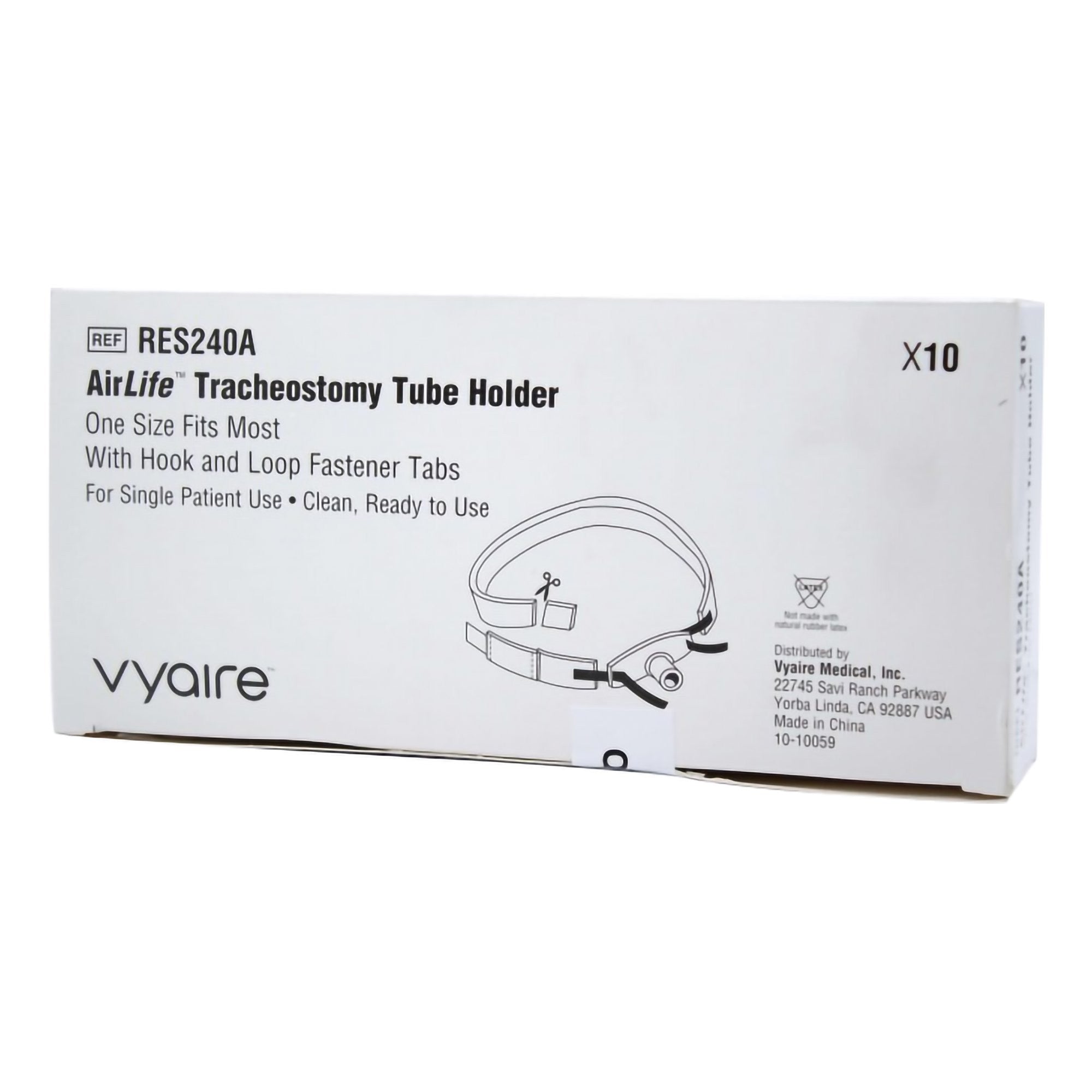 724208 - AirLife - AirLife Tracheostomy Tube Holder 1 X 14 Inch Pediatric, RES240A, Case of 100, (CS)
