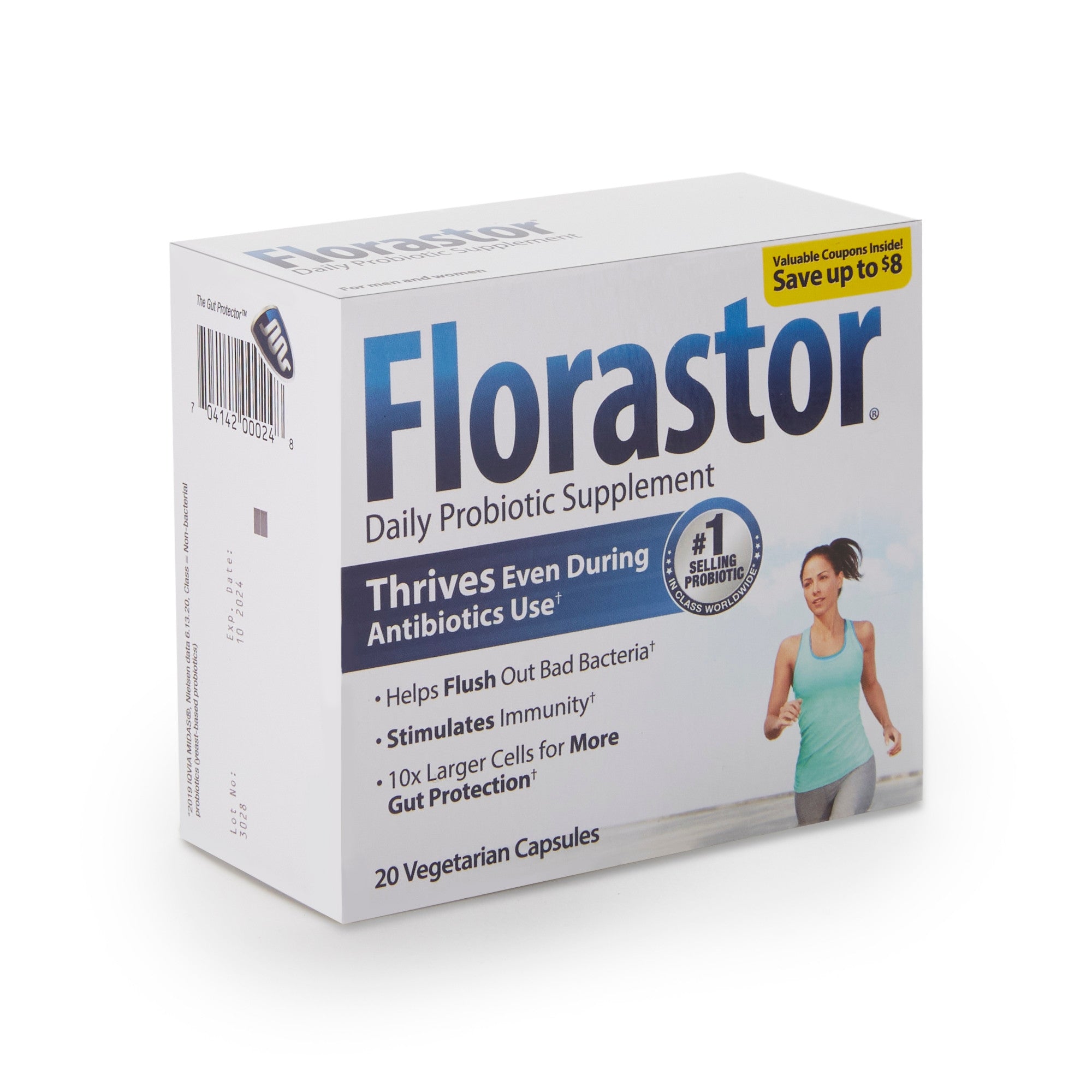 736087 - Florastor - Probiotic Dietary Supplement Florastor 20 Capsule Box of 20, (BX)
