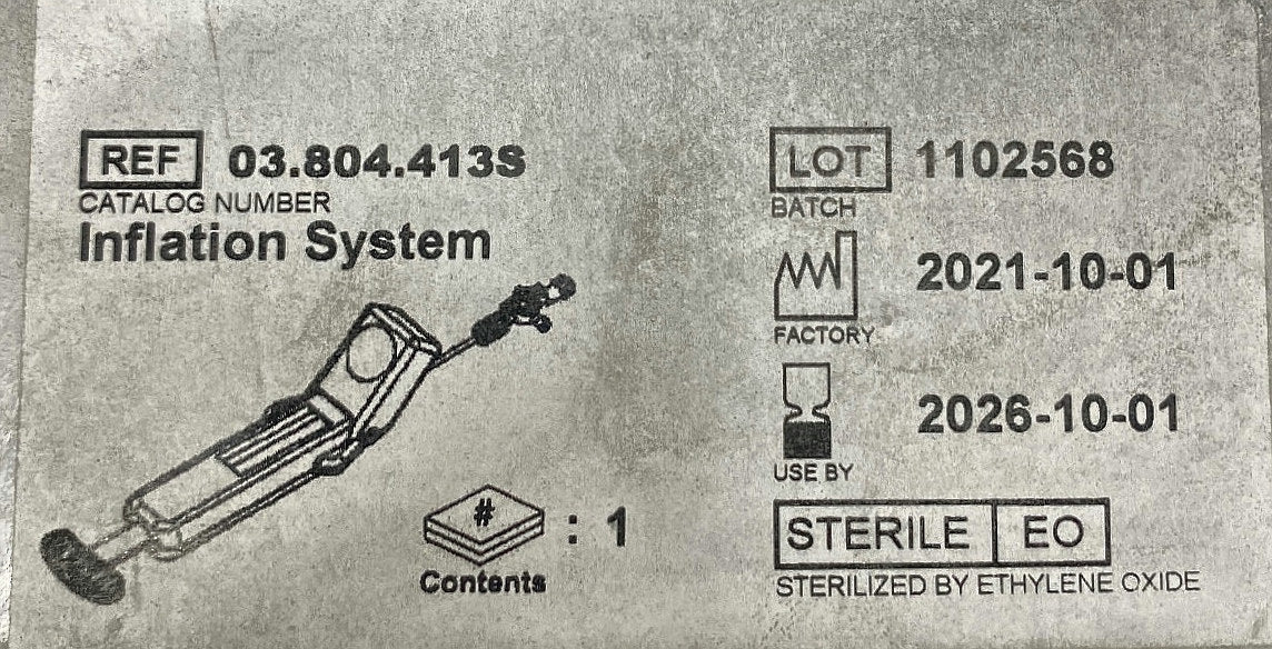 03.804.413S - PEROUSE MEDICAL - INFLATION SYSTEM, (BX/1)