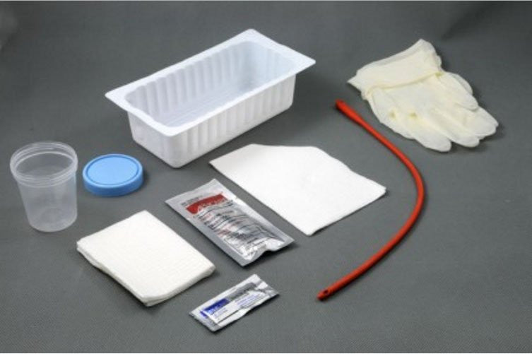 769106 - Amsino - Intermittent Catheter Tray AMSure Urethral 14 Fr. Without Balloon Latex AS87114 Pack of 1, (EA)
