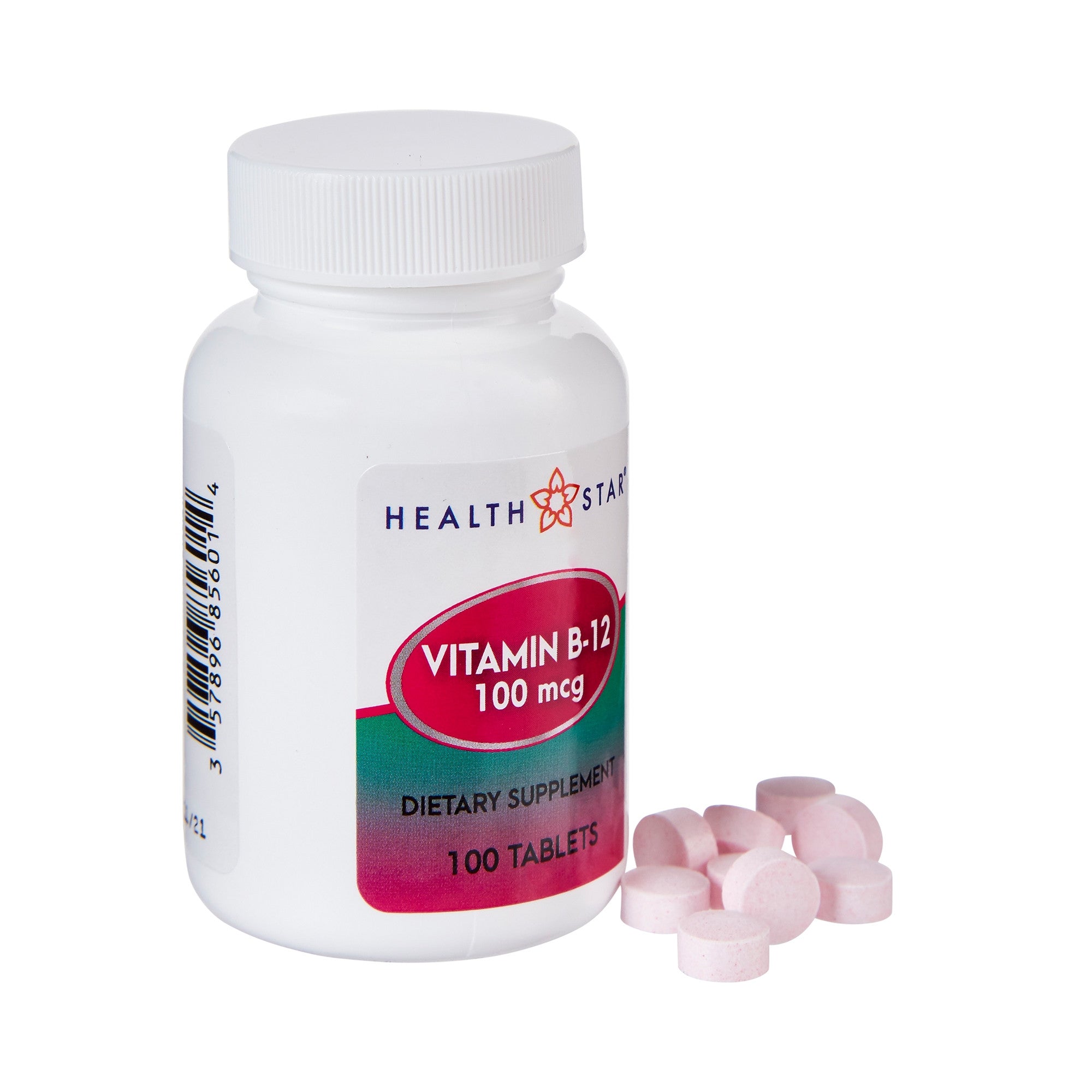 775733 - Geri-Care - Geri-Care Vitamin B12 100 mcg Strength Tablet 856-01-HST Case of 12, (CS)