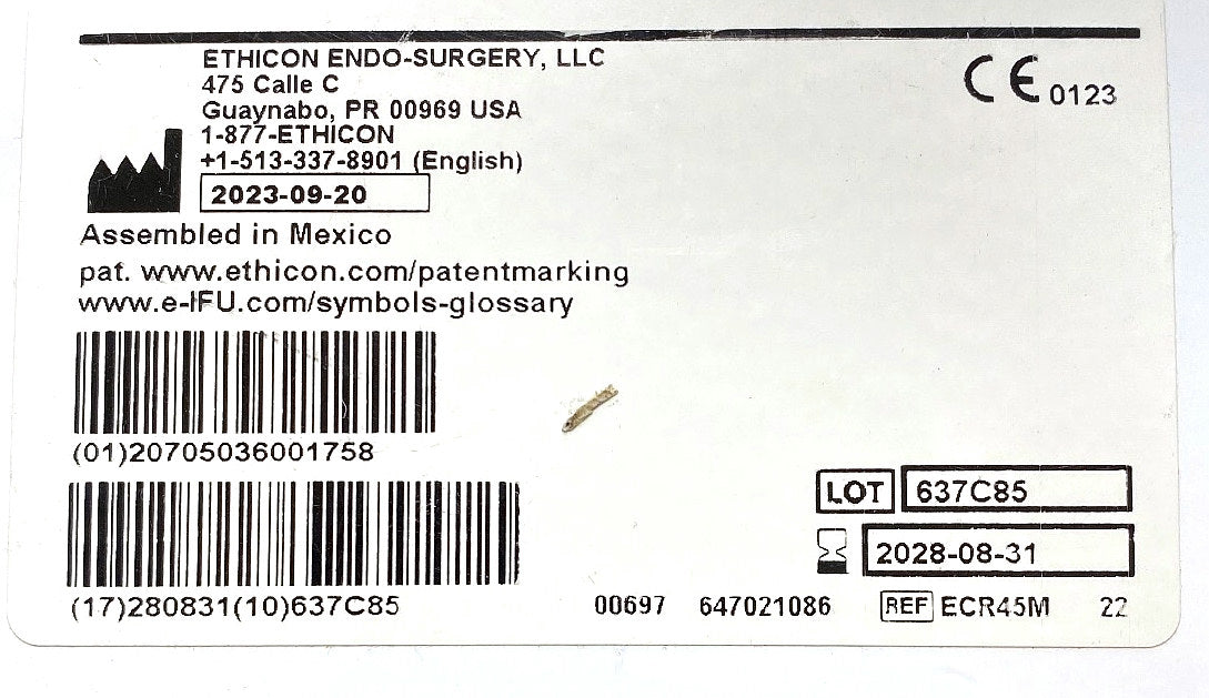 ECR45M - ETHICON - Endoscopic Linear Cutter Reloads Gray 2.0 mm, (EA/1)