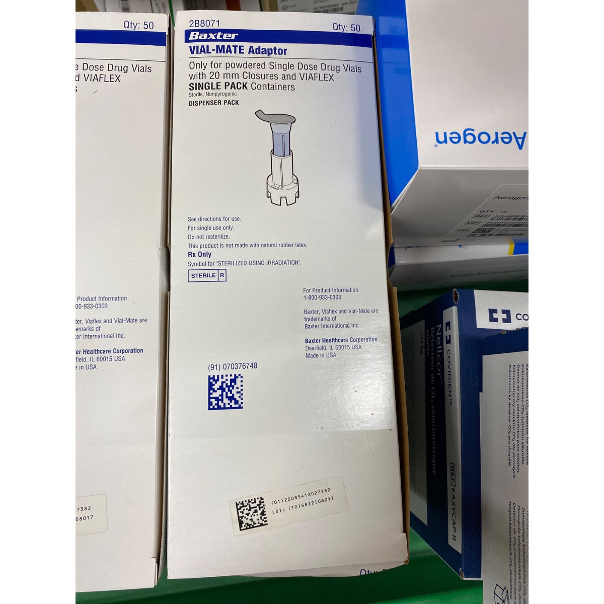 2B8071 - BAXTER - VIAL-MATE Adaptor, (BX/50)