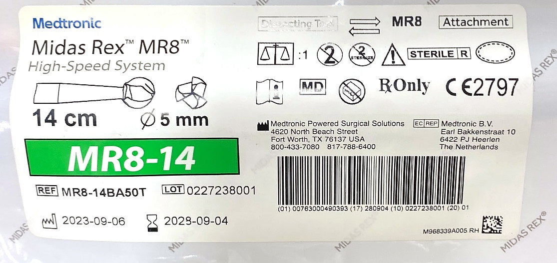 MR8-14BA50T - MEDTRONIC - TOOL MR8-14BA50T MR8 14CM BALL SYMTR 5MM, (EA/1)