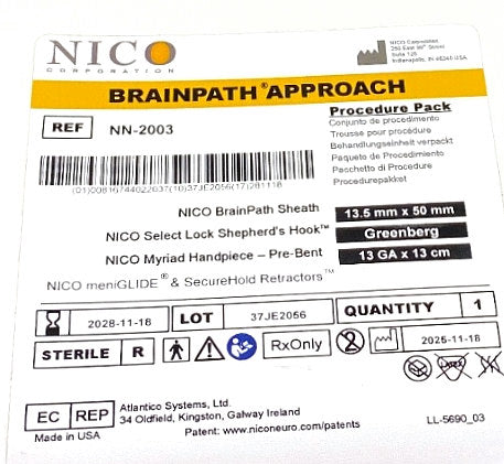 NN-2003 - NICO - Pack [13.5x50 mm + PB1313 SelectLock(G) + meniG + SecureH], (BX/1)