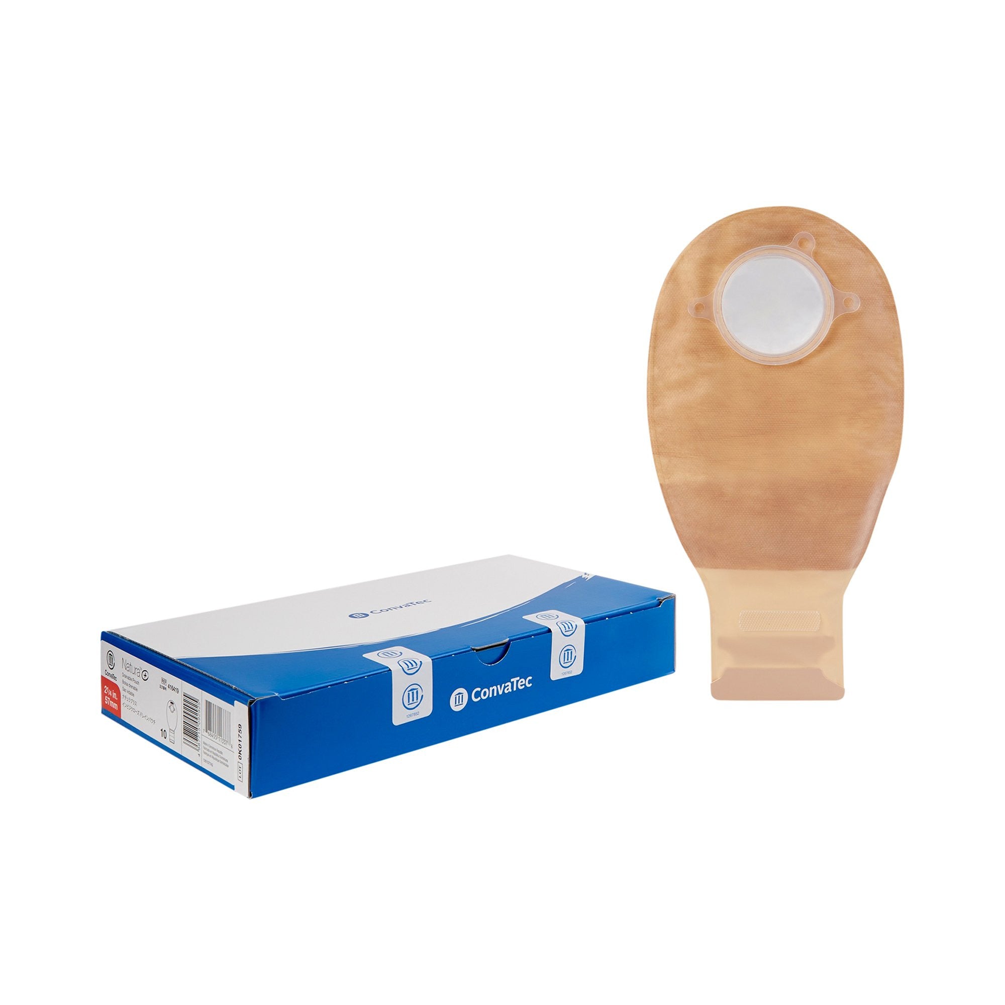801308 - Natura - Ostomy Pouch Natura Two-Piece System 12 Inch Length Drainable 416419 Pack of 1, (EA)