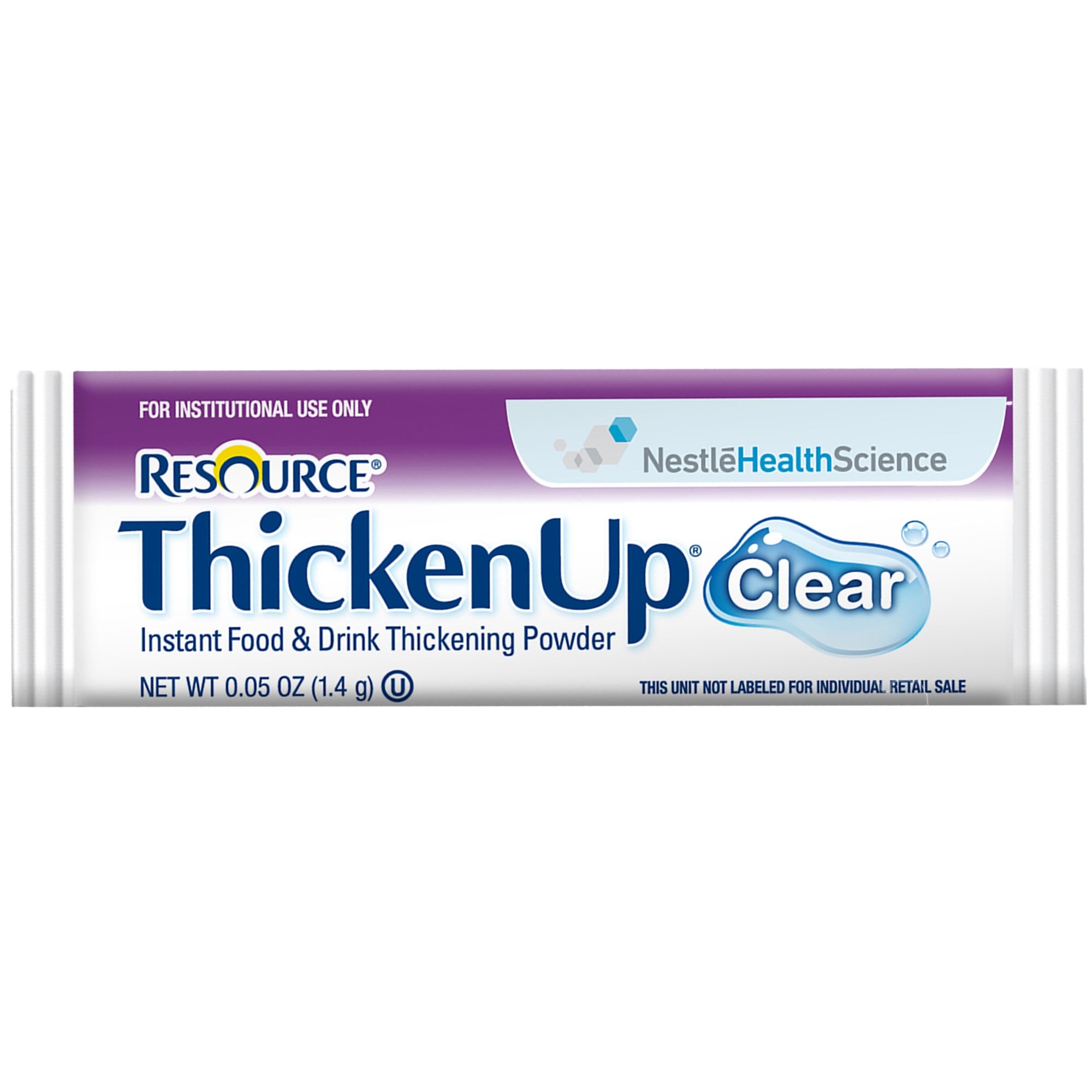 802346 - Resource - Food and Beverage Thickener Resource Thickenup Clear 1.4 Gram Individual Packet Unflavored Powder IDDSI Level 0 Thin Pack of 1, (EA)