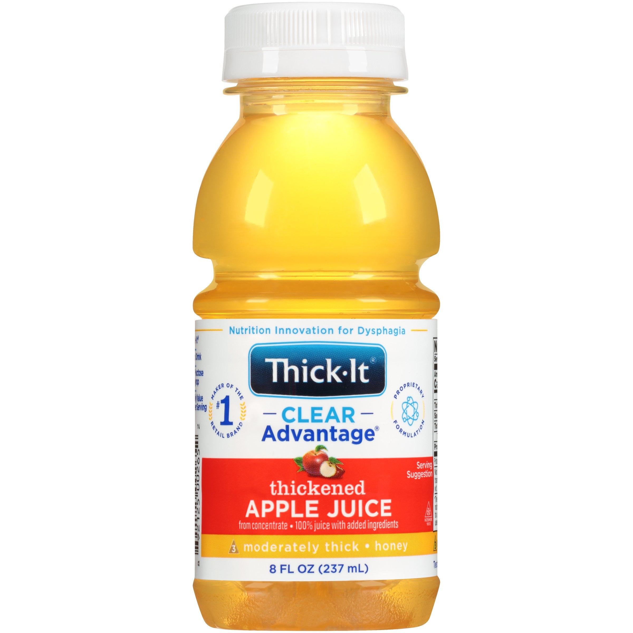 803928 - Thick-It - Thickened Beverage Thick-It Clear Advantage 8 oz. Bottle Apple Flavor Liquid IDDSI Level 3 Moderately Thick/Liquidized B457-L9044 Pack of 1, (EA)