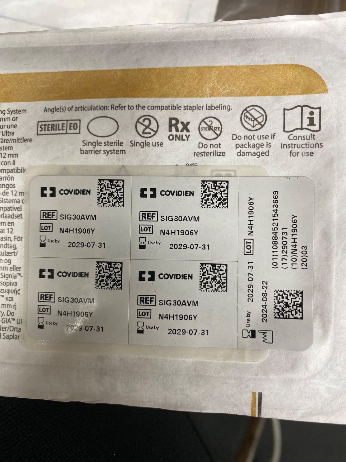 SIG30AVM - COVIDIEN - Tri-Staple 2.0 Single-Use Stapler Reload, 30 mm, (EA/1)