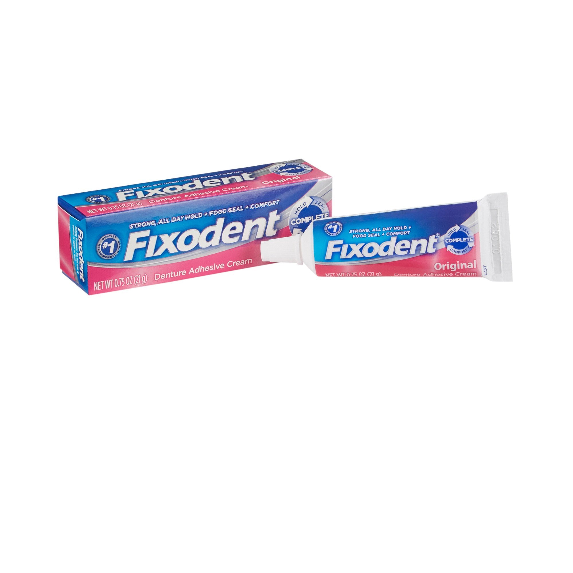 824216 - Fixodent - Fixodent Original Denture Adhesive Cream, 0.75 oz., Pack of 1, (EA)