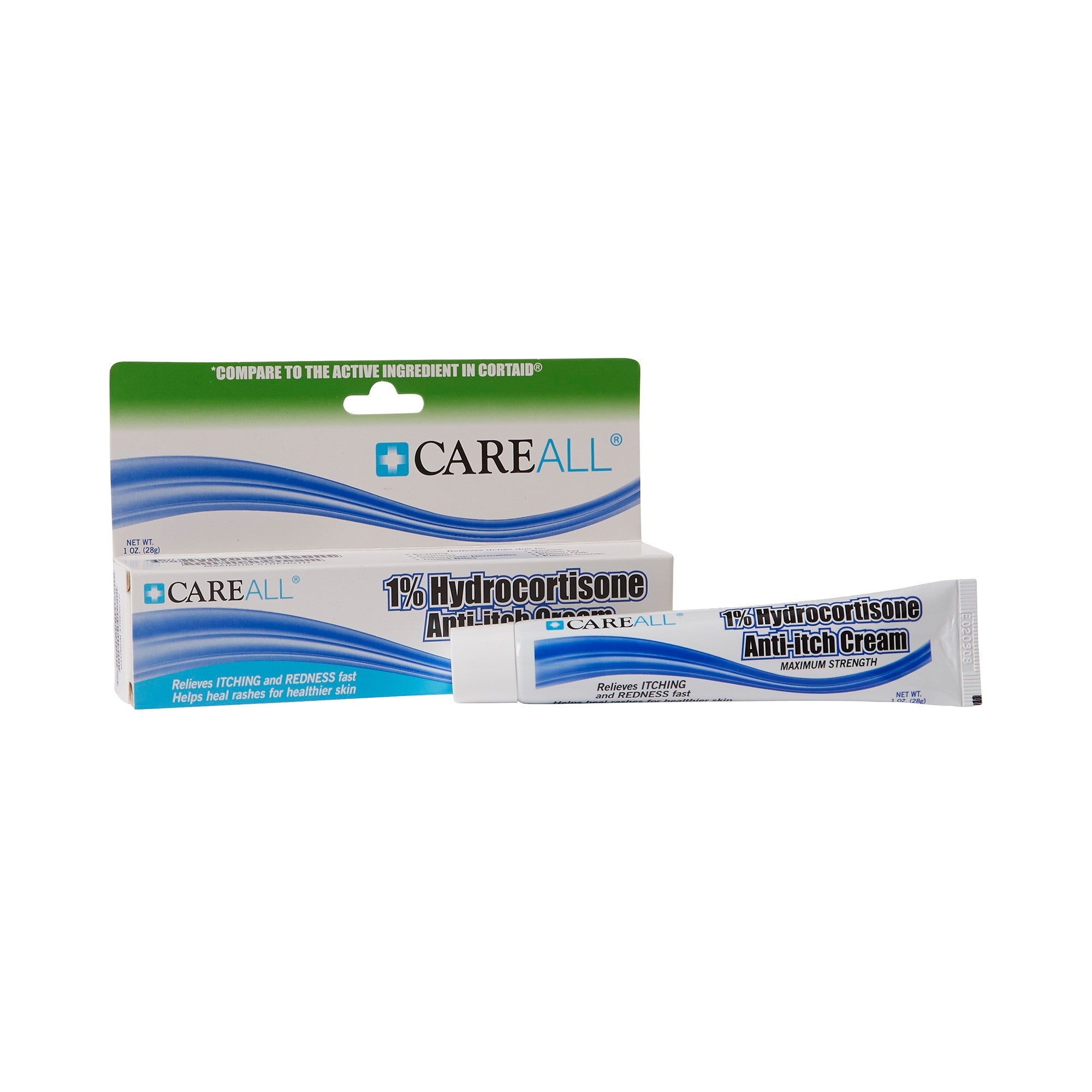 838876 - CAREALL - CareALL Itch Relief 1% Strength Cream 1 oz. Tube, HYD1, Pack of 1, (EA)