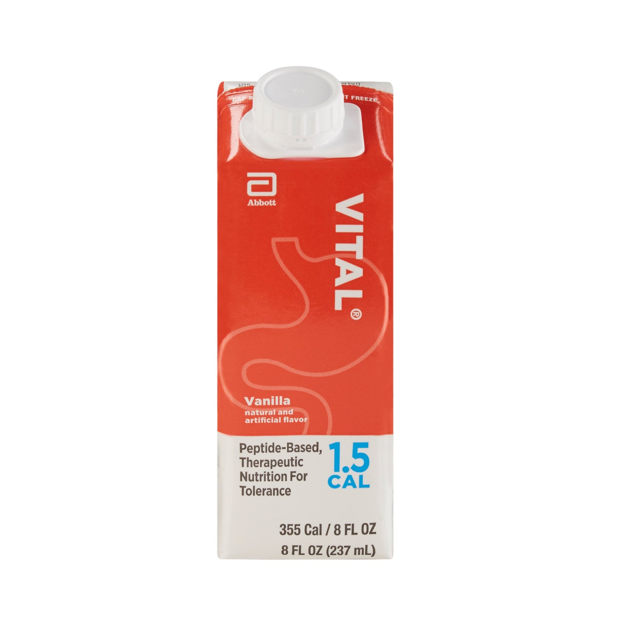 1048221 - Vital - Vital 1.5 Cal Oral Supplement Vanilla Flavor Liquid 8 oz. Reclosable Carton, 64825, Case of 24, (CS)