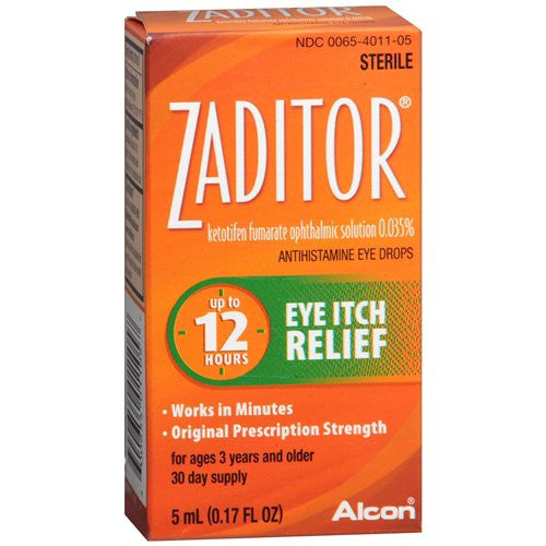 846702 -  - Zaditor Allergy Eye Relief Eye Drops 0.17 oz., Pack of 1, (EA)