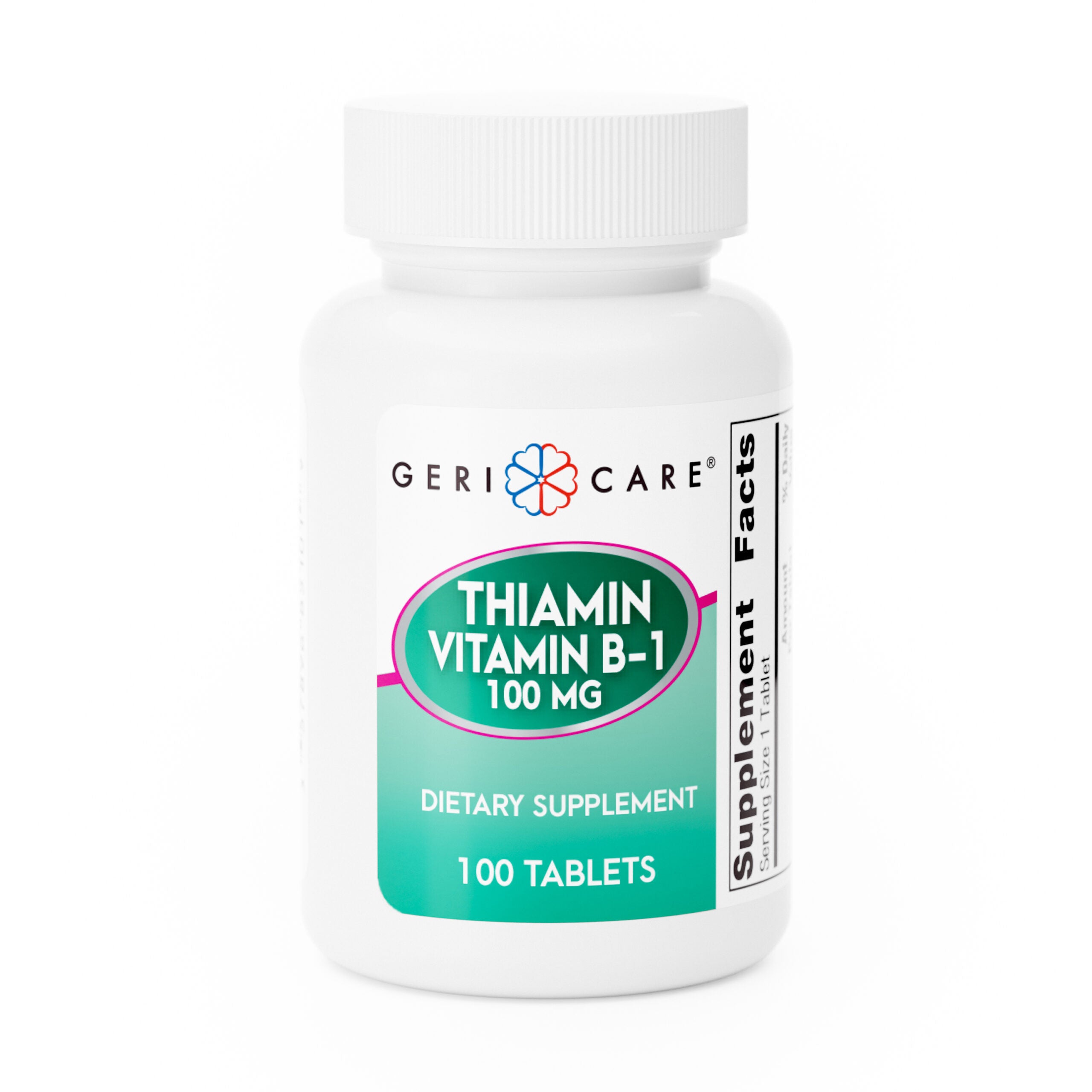774606 - Geri-Care - Geri-Care Vitamin B1 Supplement, 100 mg Strength, 100 Tablet per Bottle, Case of 12, (CS)