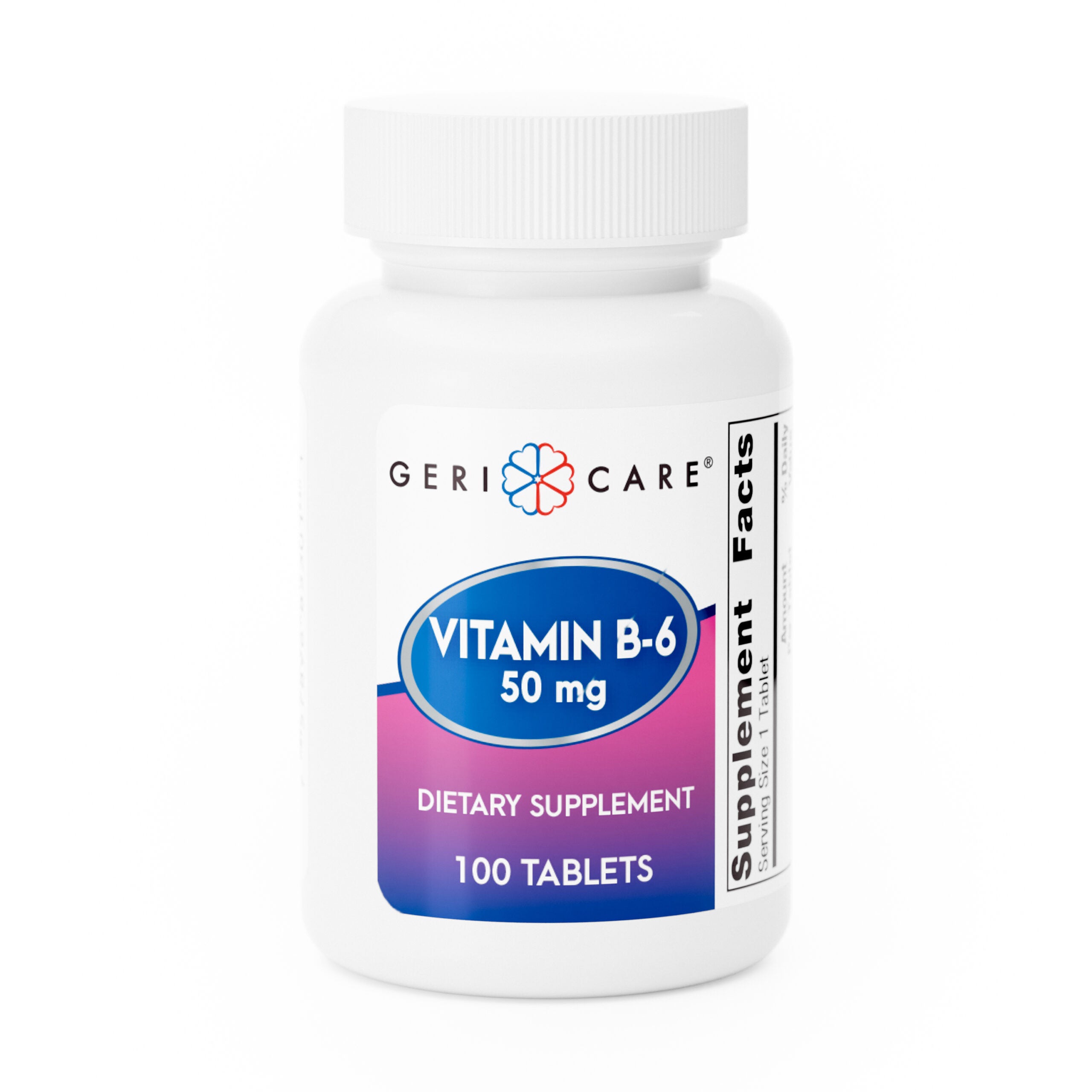 884267 - Geri-Care - Geri-Care Vitamin B6 50 mg Strength Tablet 853-01-GCP Case of 12, (CS)