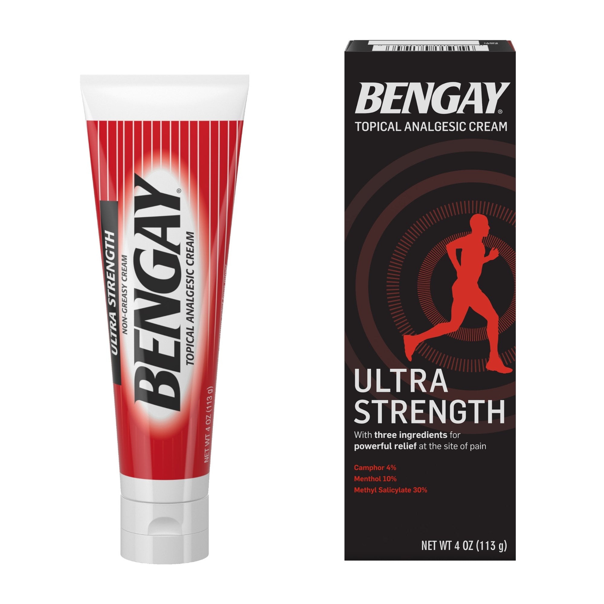 861389 - Bengay - Topical Pain Relief Bengay Ultra Strength 30% - 10% - 4% Strength Camphor / Menthol / Methyl Salicylate Cream 4 oz. 510819400 Case of 36, (CS)