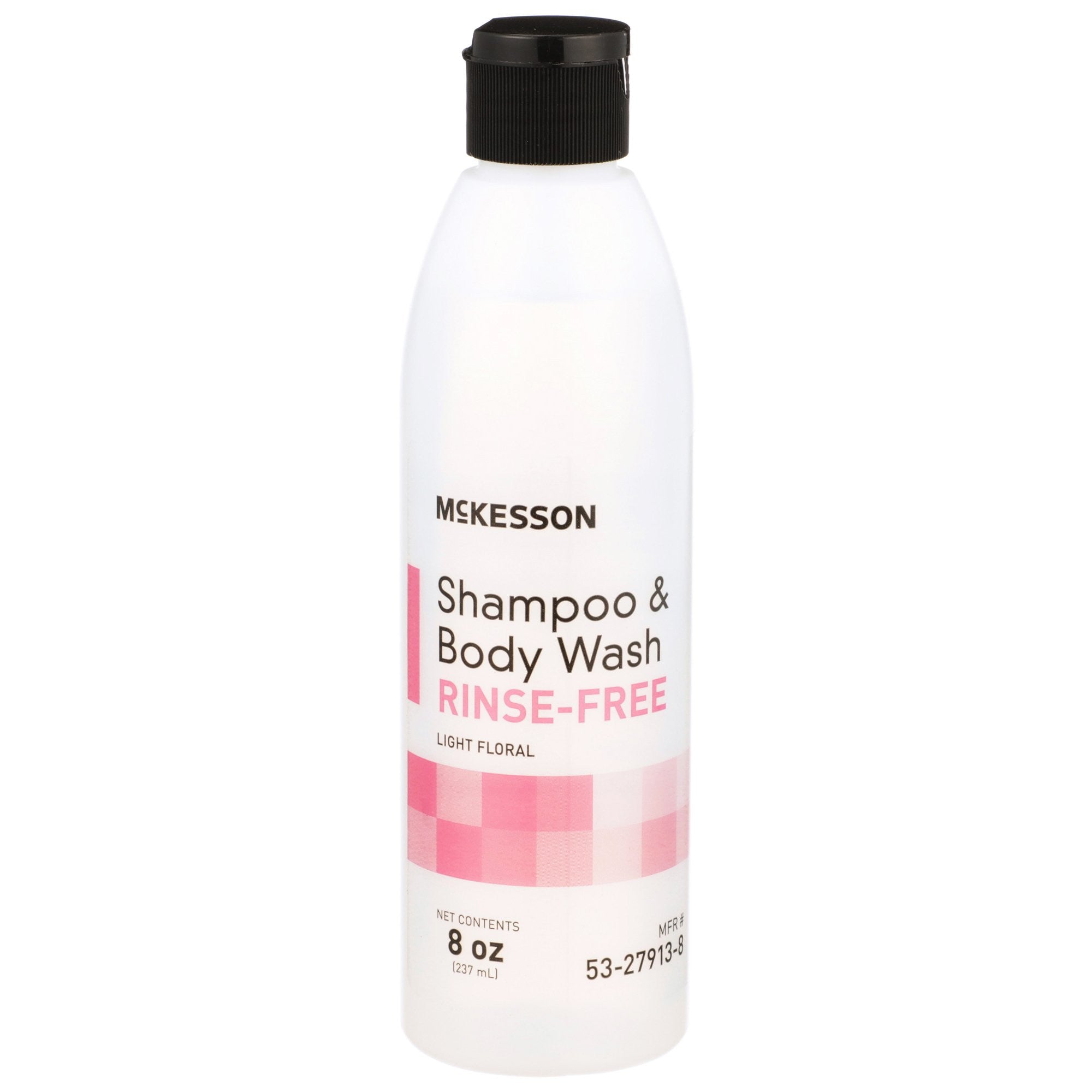 877023 - McKesson - McKesson Rinse-Free Shampoo and Body Wash Flip Top Bottle, Light Floral Scent, 8 oz., Case of 48, (CS)