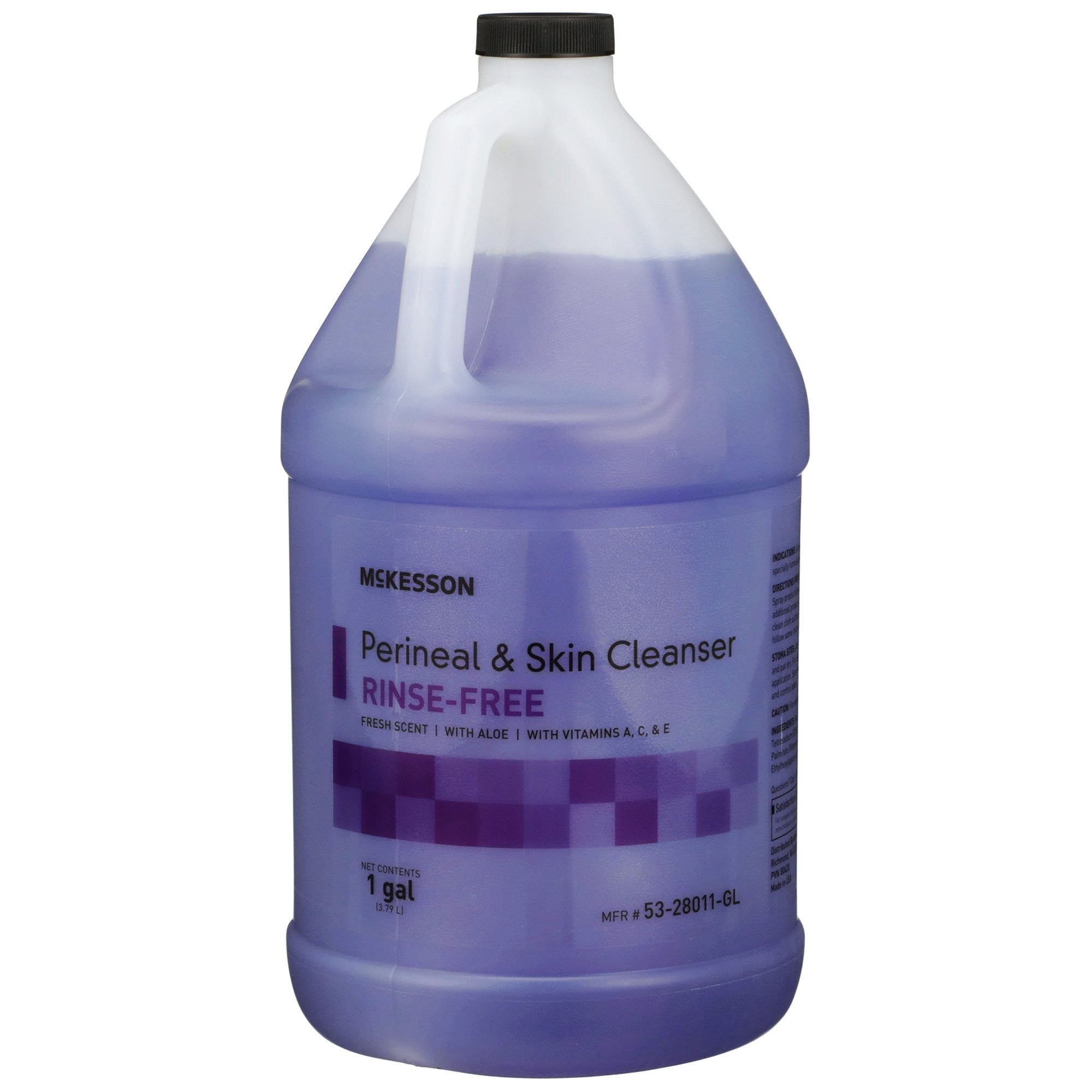877028 - McKesson - McKesson Rinse-Free Perineal Wash Jug, pH Balanced, Clear, Fresh Scent, 1 gal., Case of 4, (CS)