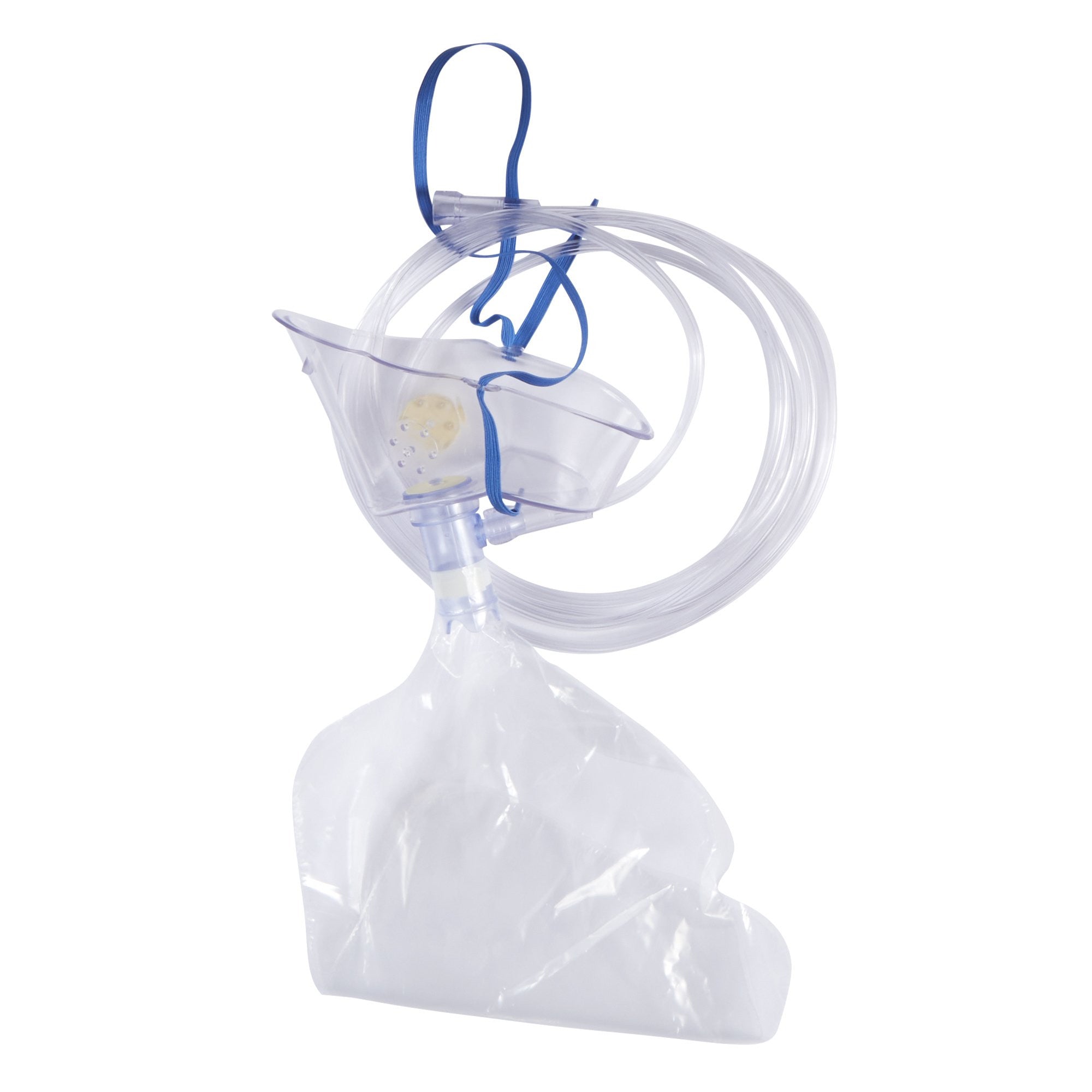 911720 - McKesson - McKesson NonRebreather Oxygen Mask Elongated Style Adult One Size Fits Most Adjustable Head Strap / Nose Clip, 32634, Case of 50, (CS)