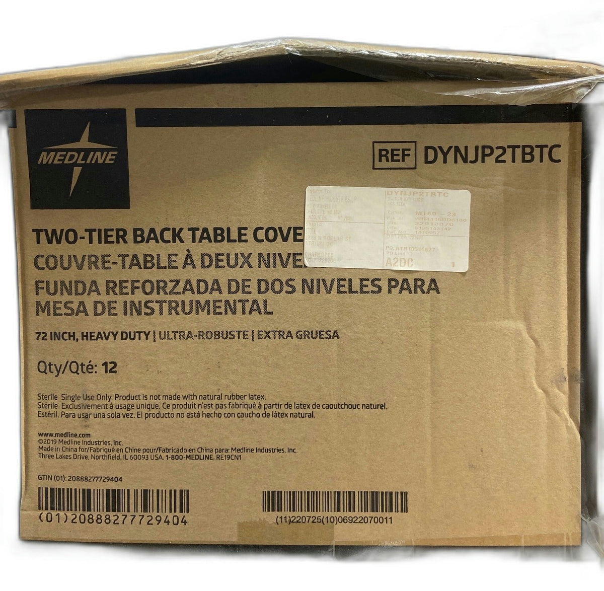 DYNJP2TBTC - MEDLINE - 2-TIER BTC,12/CS, (BX/17)