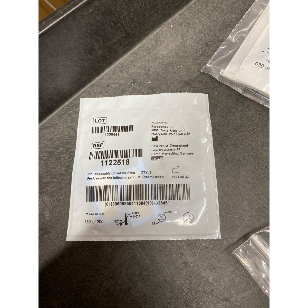 1122518 - RESPIRONICS - RP disposable ultra fine filter, (EA/1)