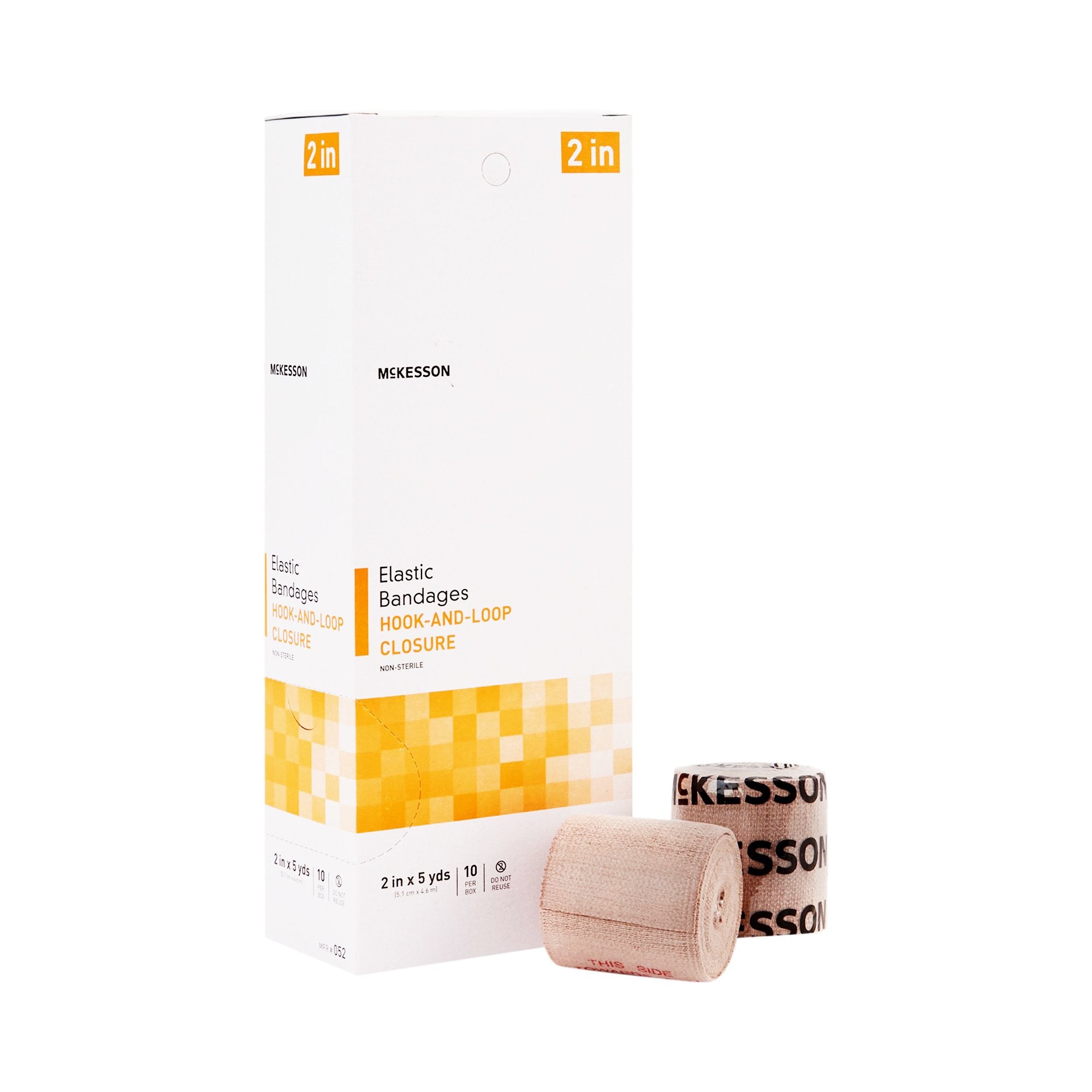 911846 - McKesson - McKesson Elastic Bandage, 2'' x 5 Yard, Non Sterile, Case of 5, (CS)