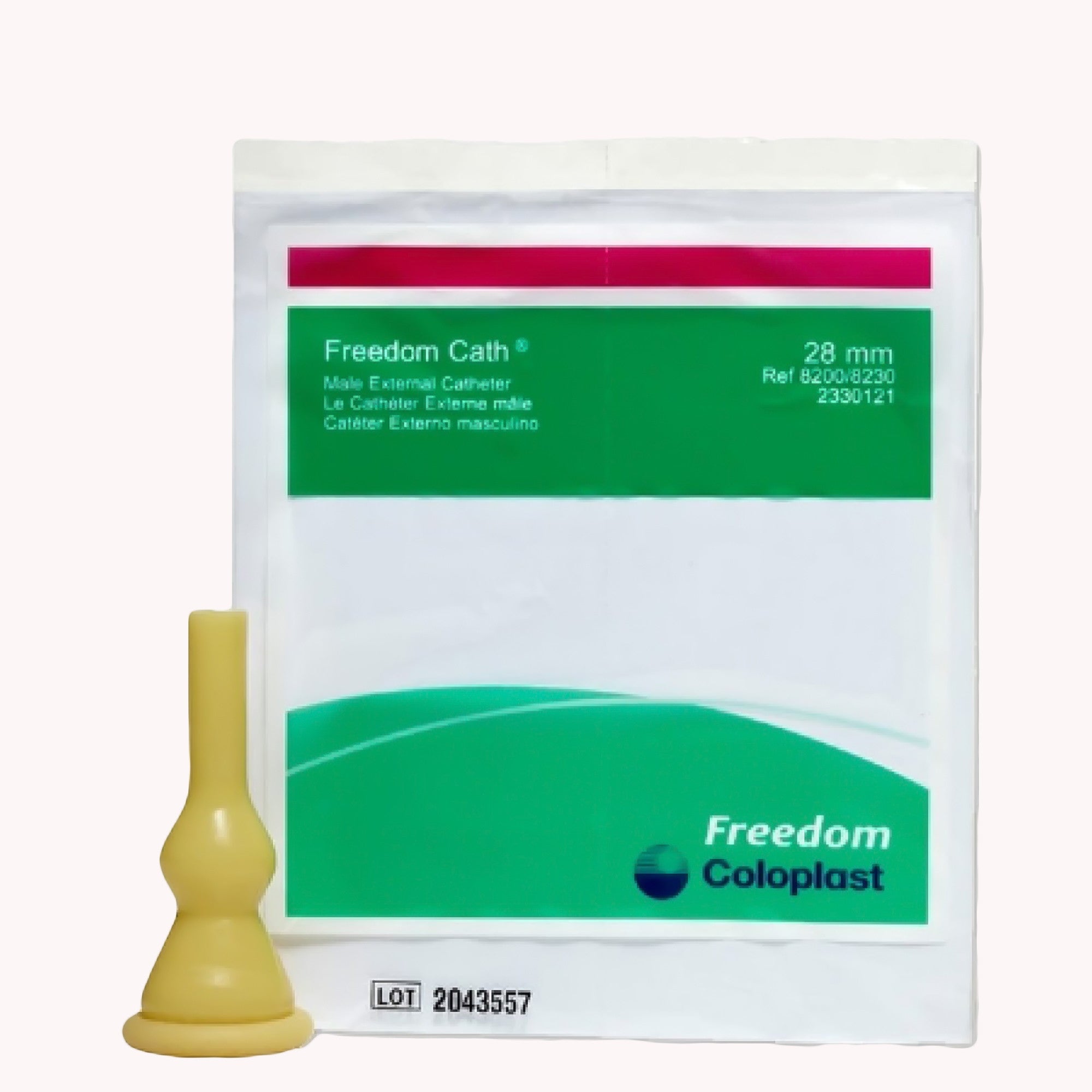 921745 - Freedom - Freedom Cath Latex Male External Catheter Self-Adhesive, Medium, Box of 100, (BX)
