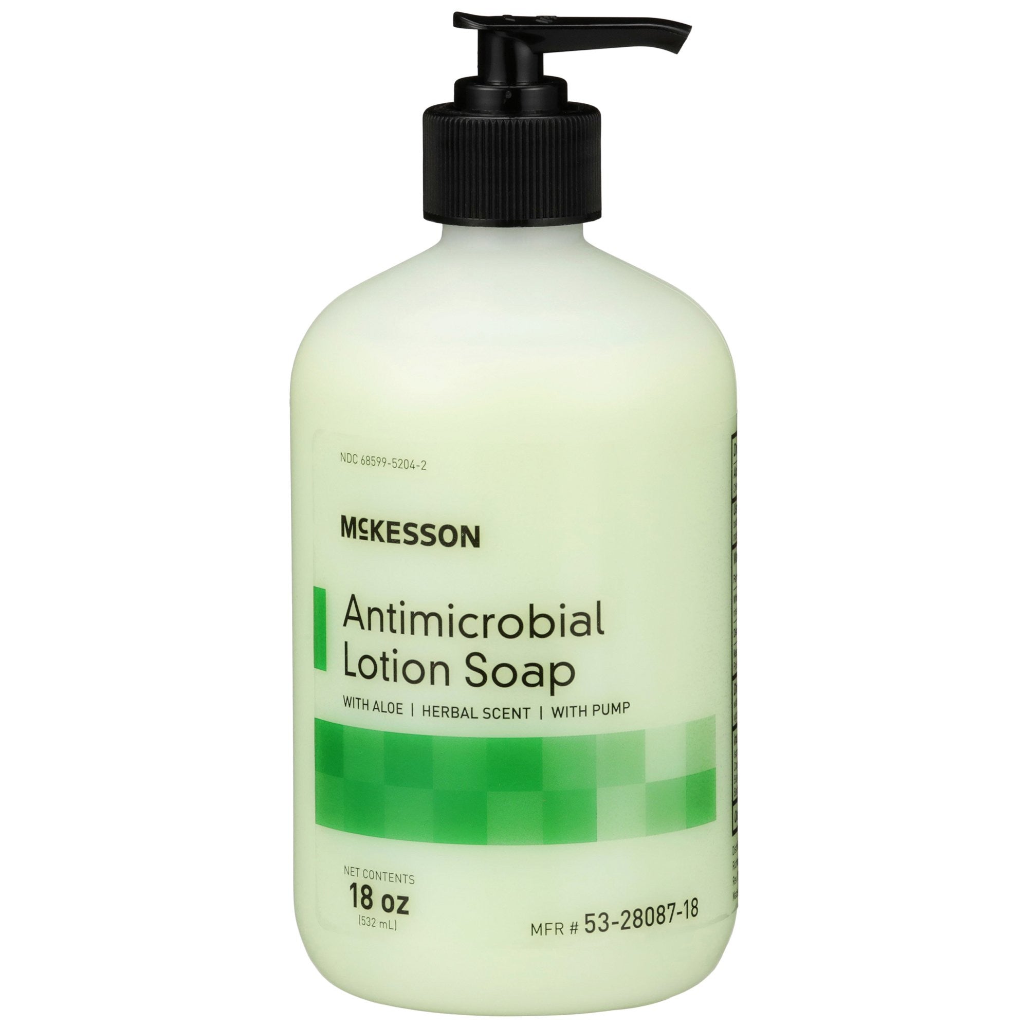 937908 - McKesson - McKesson Antimicrobial Soap, Herbal Scent, 18 oz., Case of 12 with Pumps, (CS)