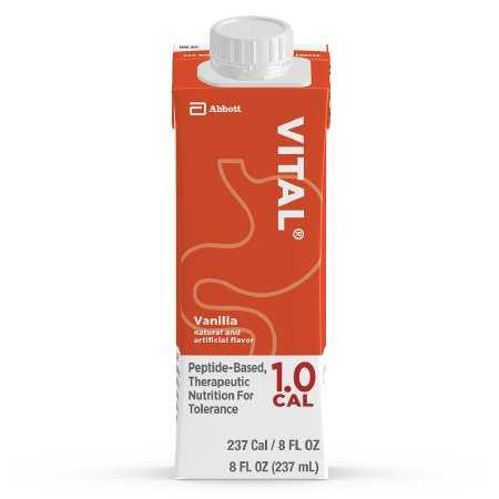 1048223 - Vital - Vital 1.0 Cal Oral Supplement Vanilla Flavor Liquid 8 oz. Reclosable Carton, 64832, Case of 24, (CS)
