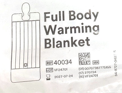 40034 - 3M - 3M™ Bair Hugger™ NovaPlus™ Full Body Blanket, 10 per case, 40034, (EA/1)