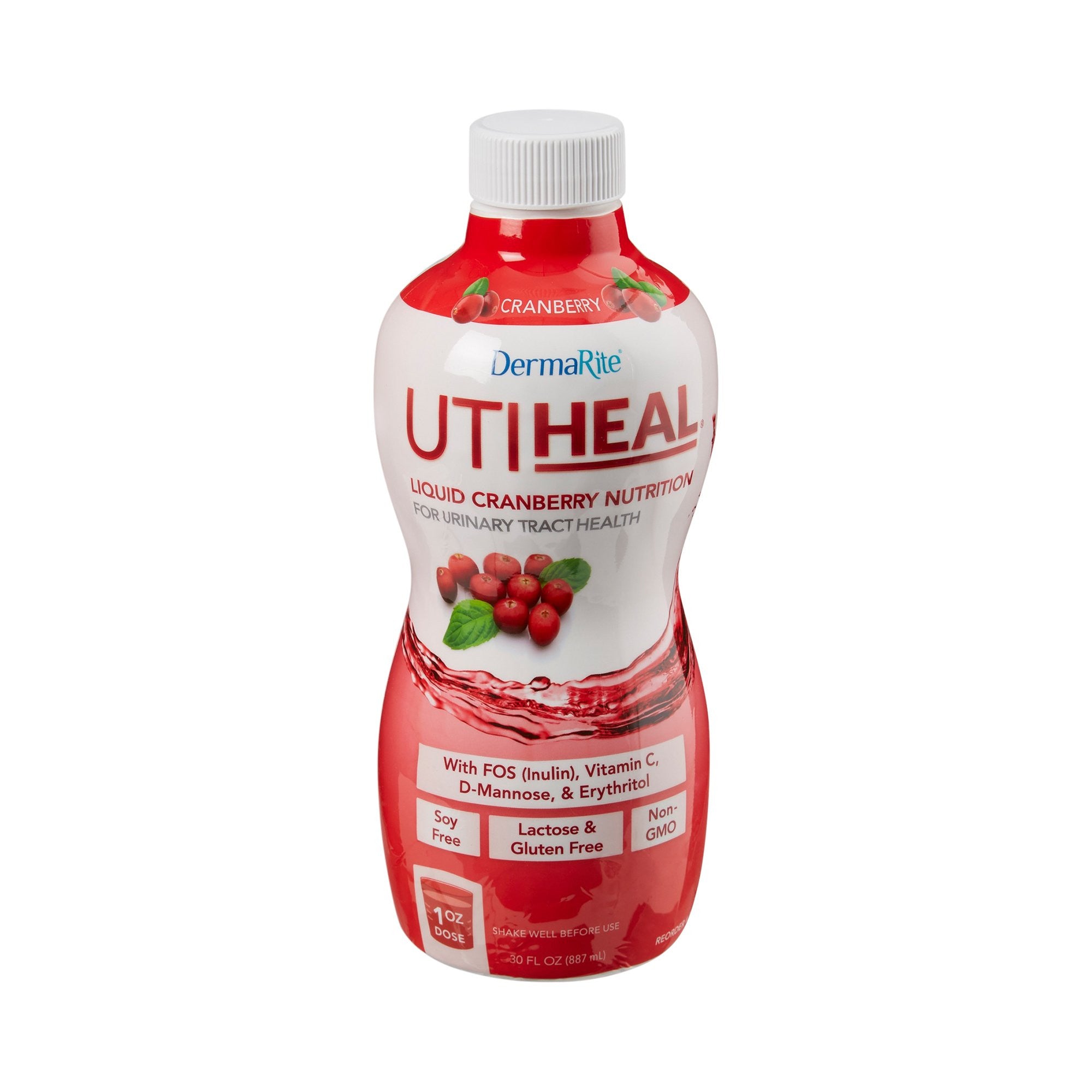 956942 - UTI Series - Oral Supplement UTIHeal Cranberry Flavor Liquid 30 oz. Bottle PRO6000 Case of 4, (CS)