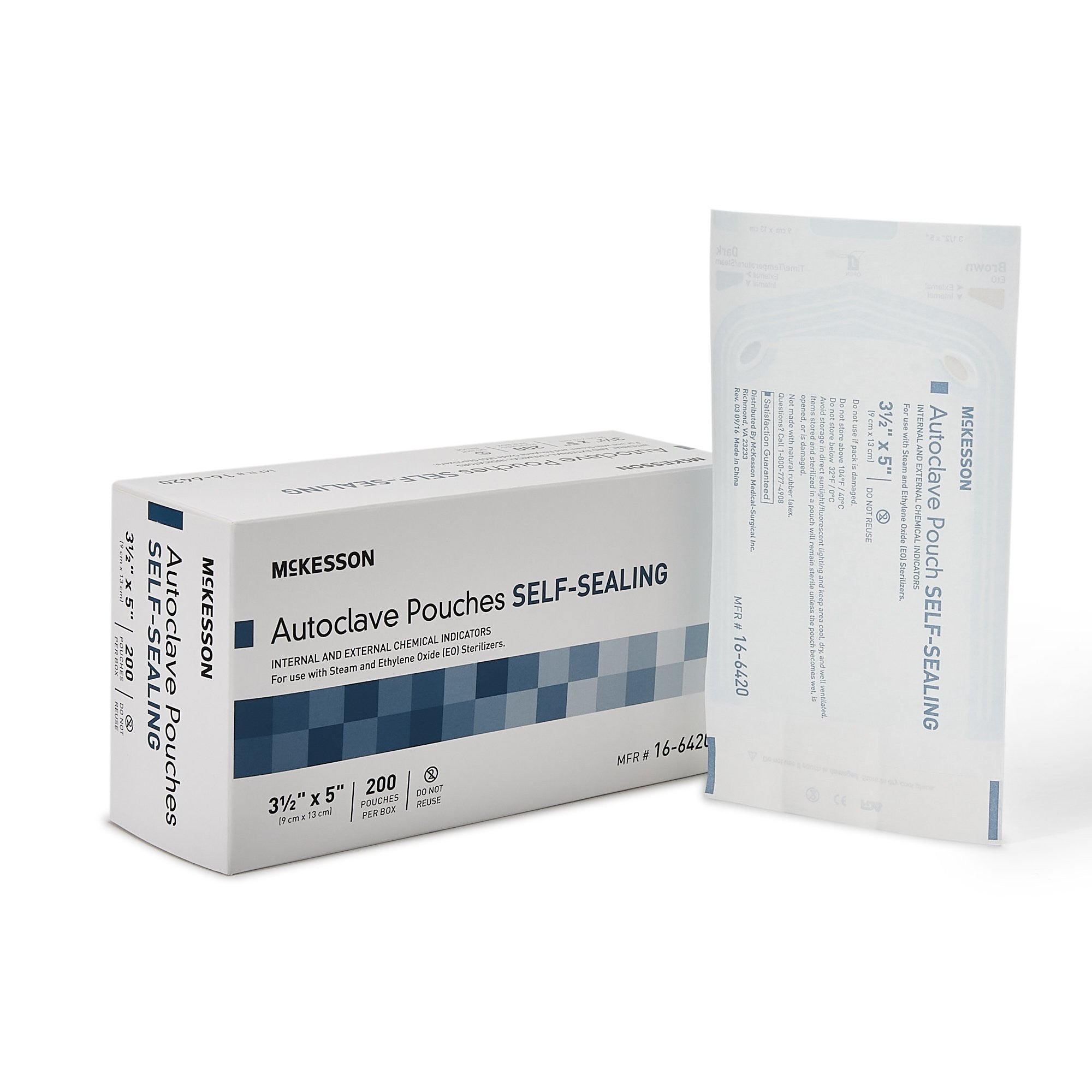 960942 - McKesson - McKesson Sterilization Pouch, Size 3.5 x 5'', Case of 4000, (CS)