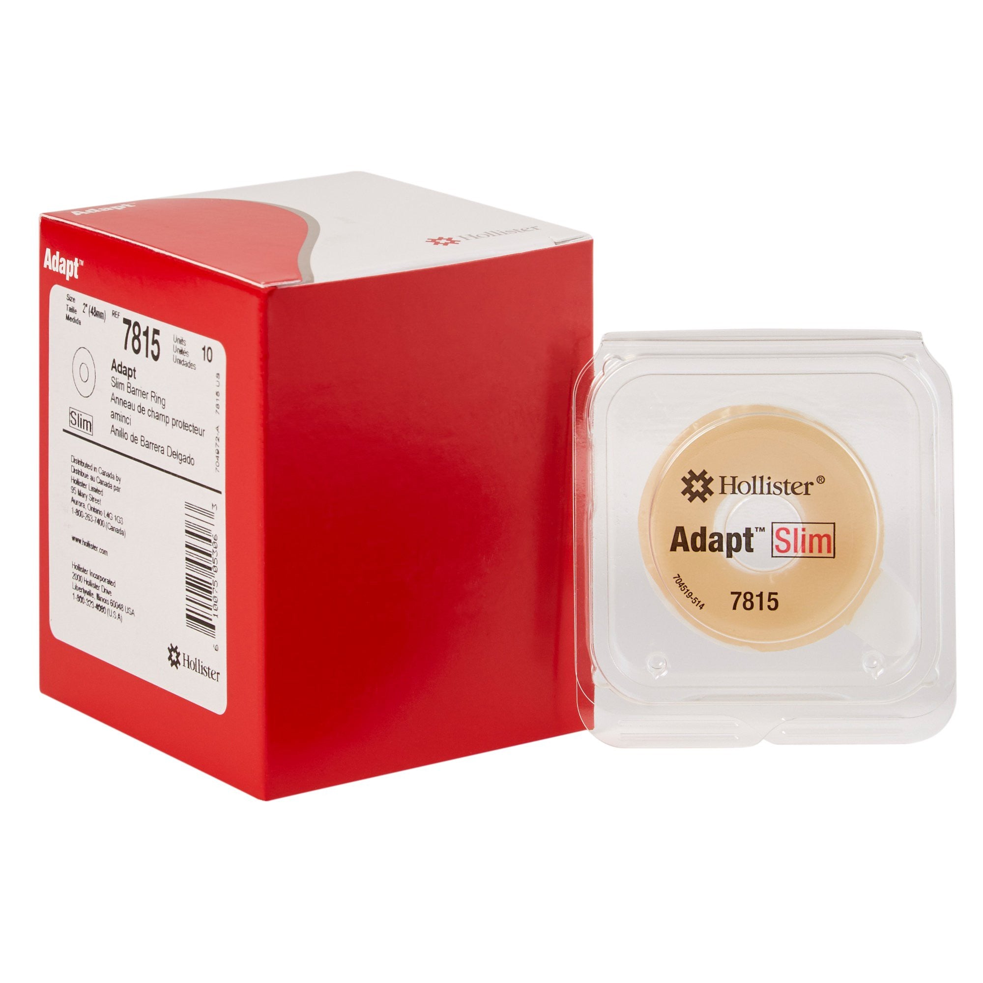 972380 - Adapt - Skin Barrier Ring Adapt Slim Moldable, Standard Wear Adhesive without Tape Universal System Hydrocolloid 13/16 Inch Stoma Opening 2 Inch Diameter 7815 Box of 10, (BX)