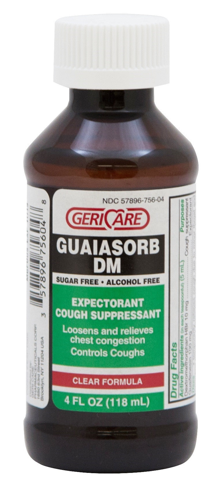 973234 - Geri-Care - Cold and Cough Relief Geri-Care 100 mg - 10 mg / 5 mL Strength Liquid 4 oz. Q755-04-GCP Case of 24, (CS)